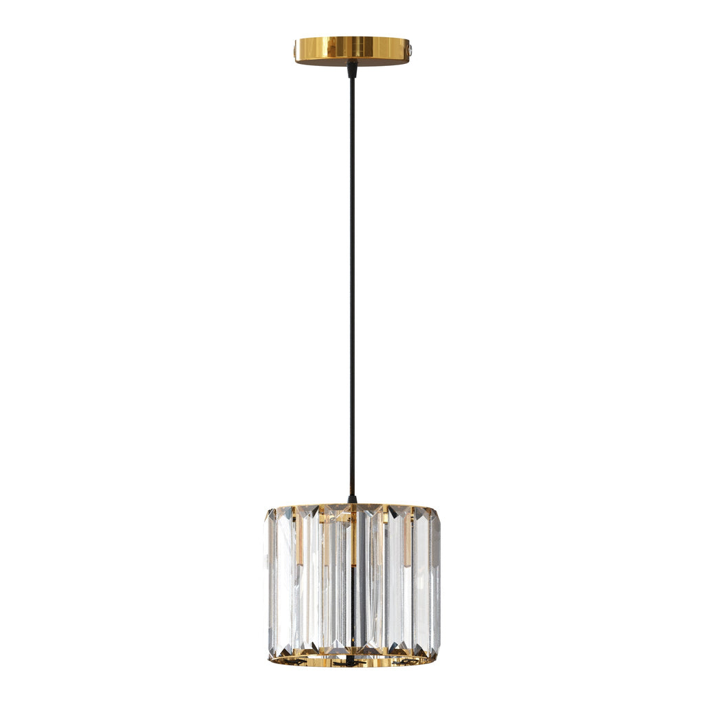 Modern Crystal Glass Shade Pendant Light E27 Ceiling Hanging Lamp Fixture