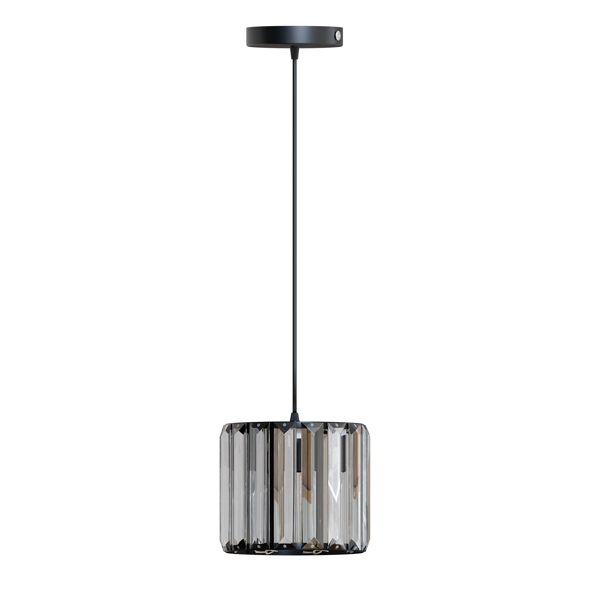Modern Crystal Glass Shade Pendant Light E27 Ceiling Hanging Lamp Fixture