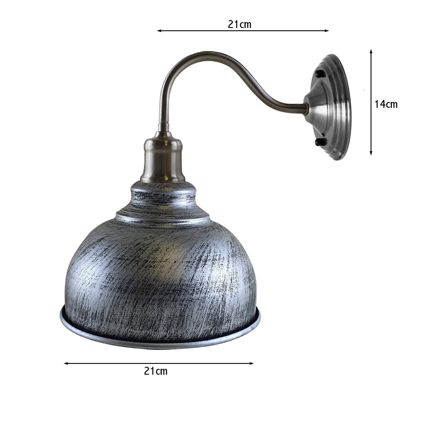 Elegant Industrial Style Metal Swan Neck Indoor Wall Light Fixture