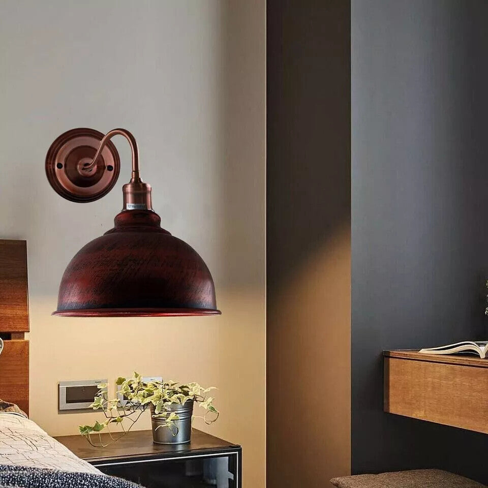 Elegant Industrial Style Metal Swan Neck Indoor Wall Light Fixture