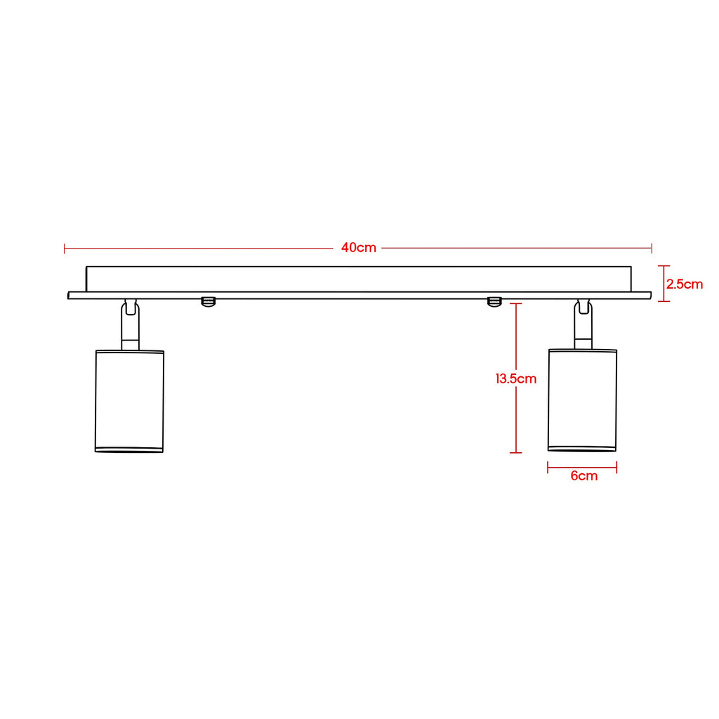 Black 2,3,4,5 Way LED Spotlight Ceiling Light for Home decor~6138