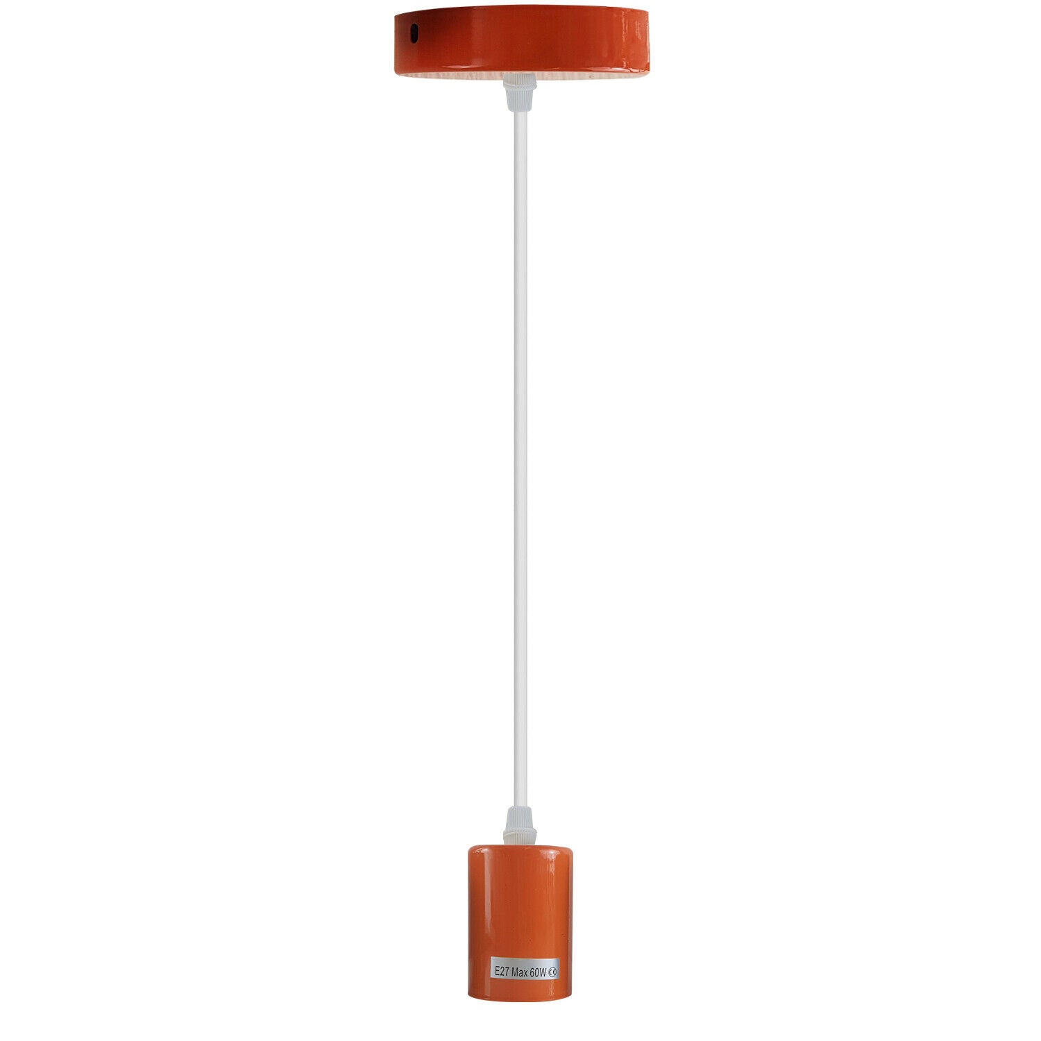Industrial Metal E27 Pendant Light Fitting with Adjustable Cord for Modern Homes