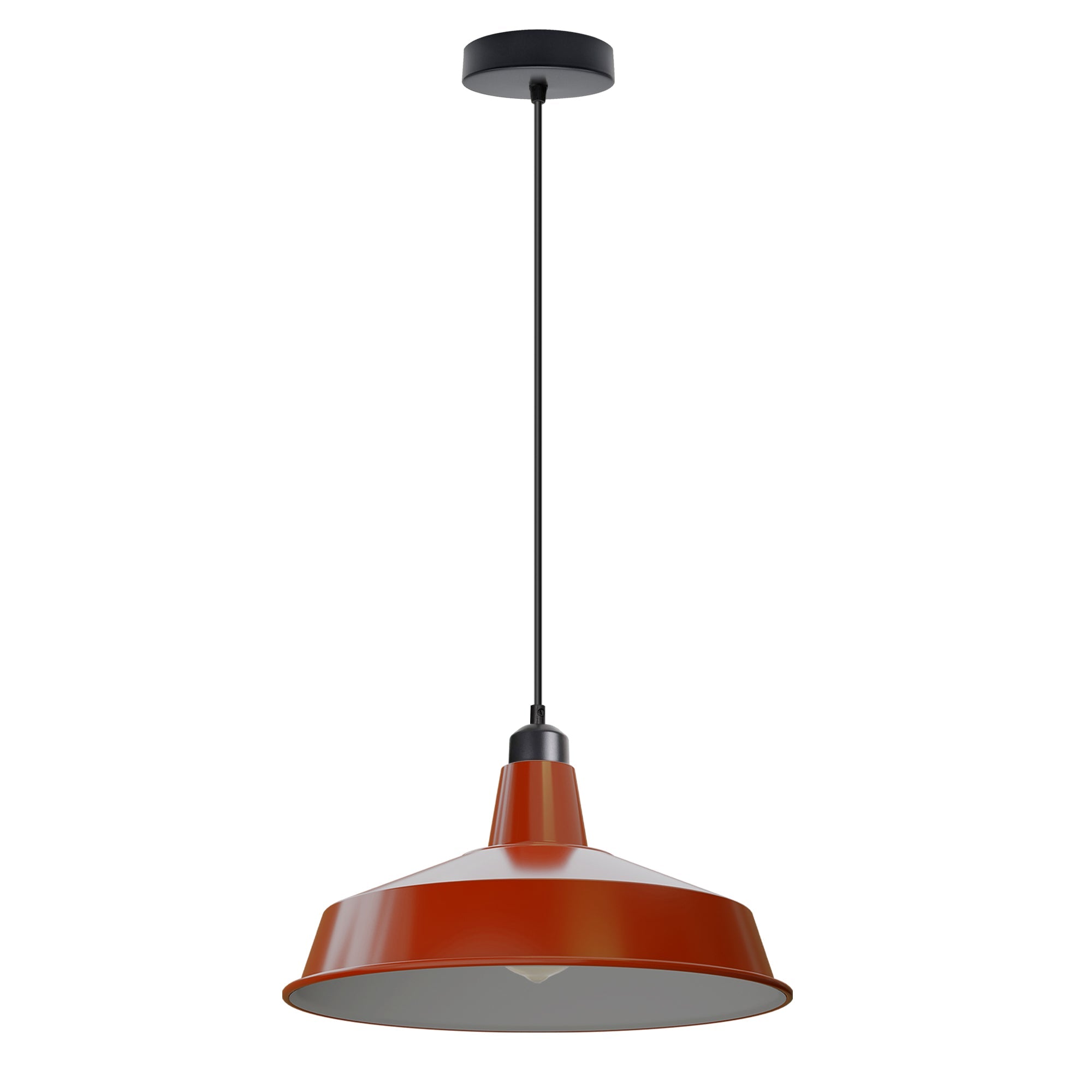 Vintage Industrial Metal Pluto Shade Pendant Light Modern Ceiling Fixture E27 Compatible Bulb