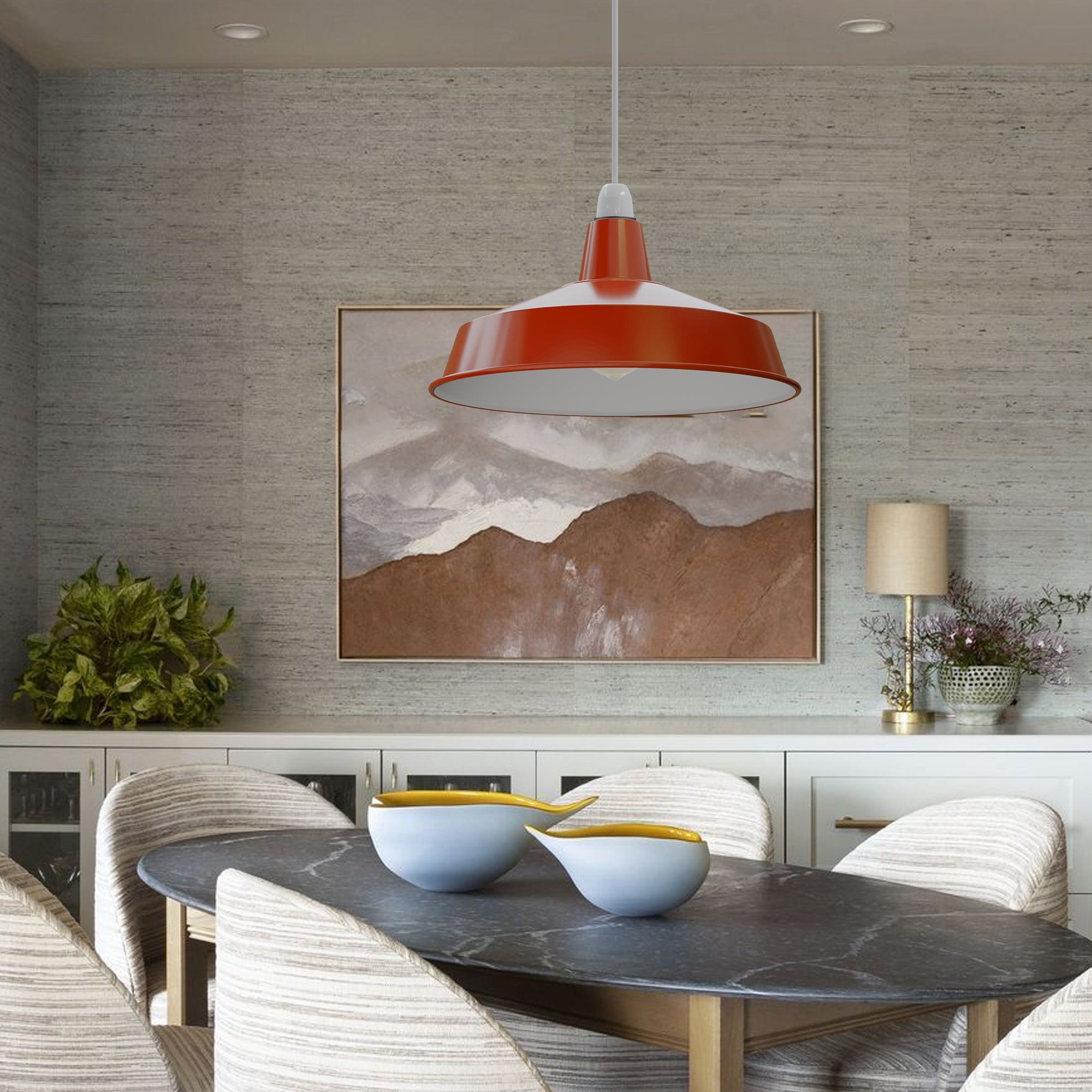 Retro Metal Pluto Ceiling Pendant Light Fitting Easy Fit Lampshade
