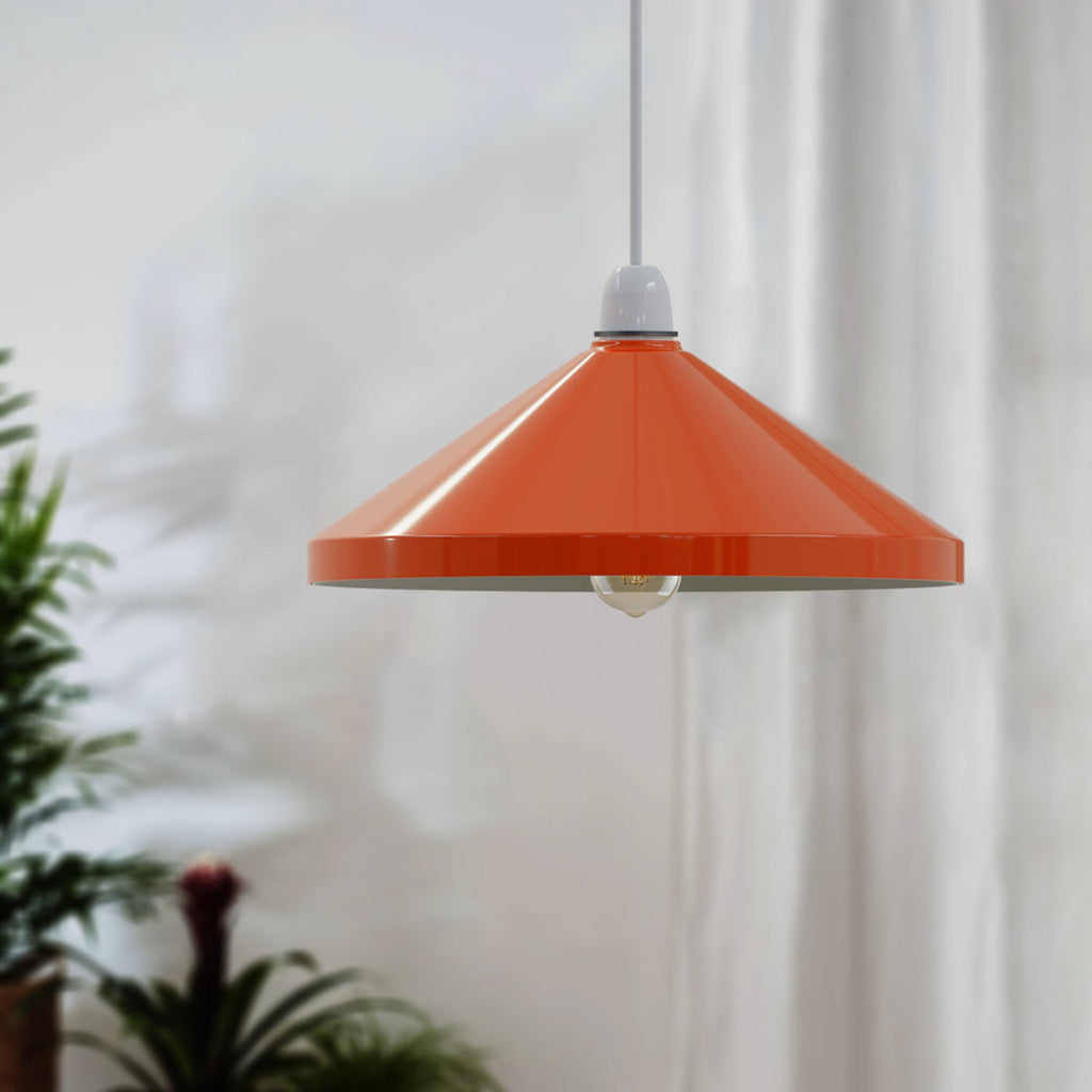 Vintage Style Easy Fit Metal Cone Industrial Pendant Lamp Shade