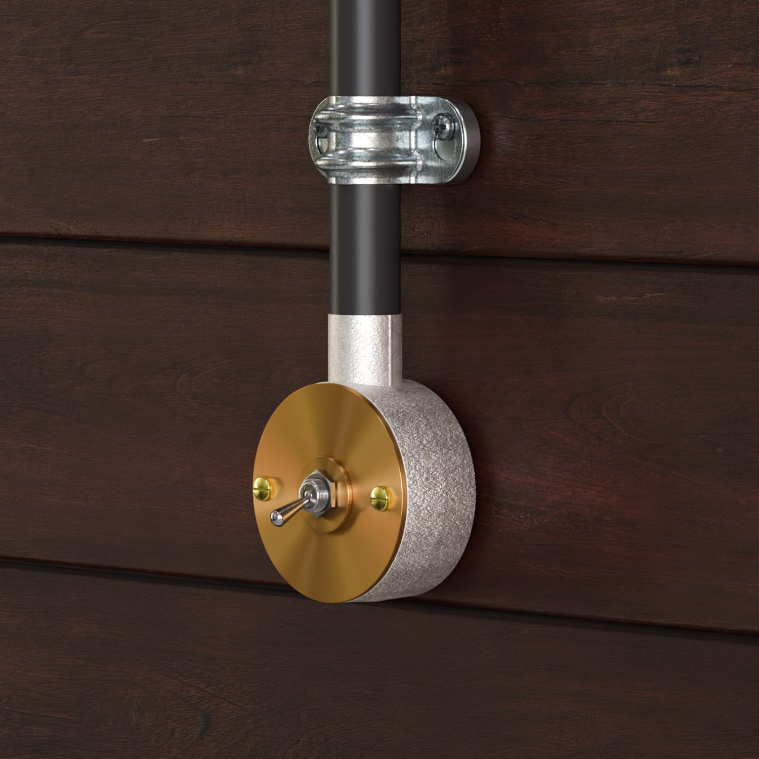 Industrial Metal Toggle ON/OFF SPST Switch with 10mm Plate for Lighting DIY