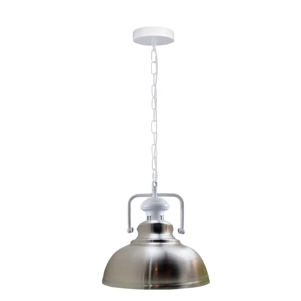 Industrial Chic Metal Barn Pendant Light Fixture with Adjustable Chain