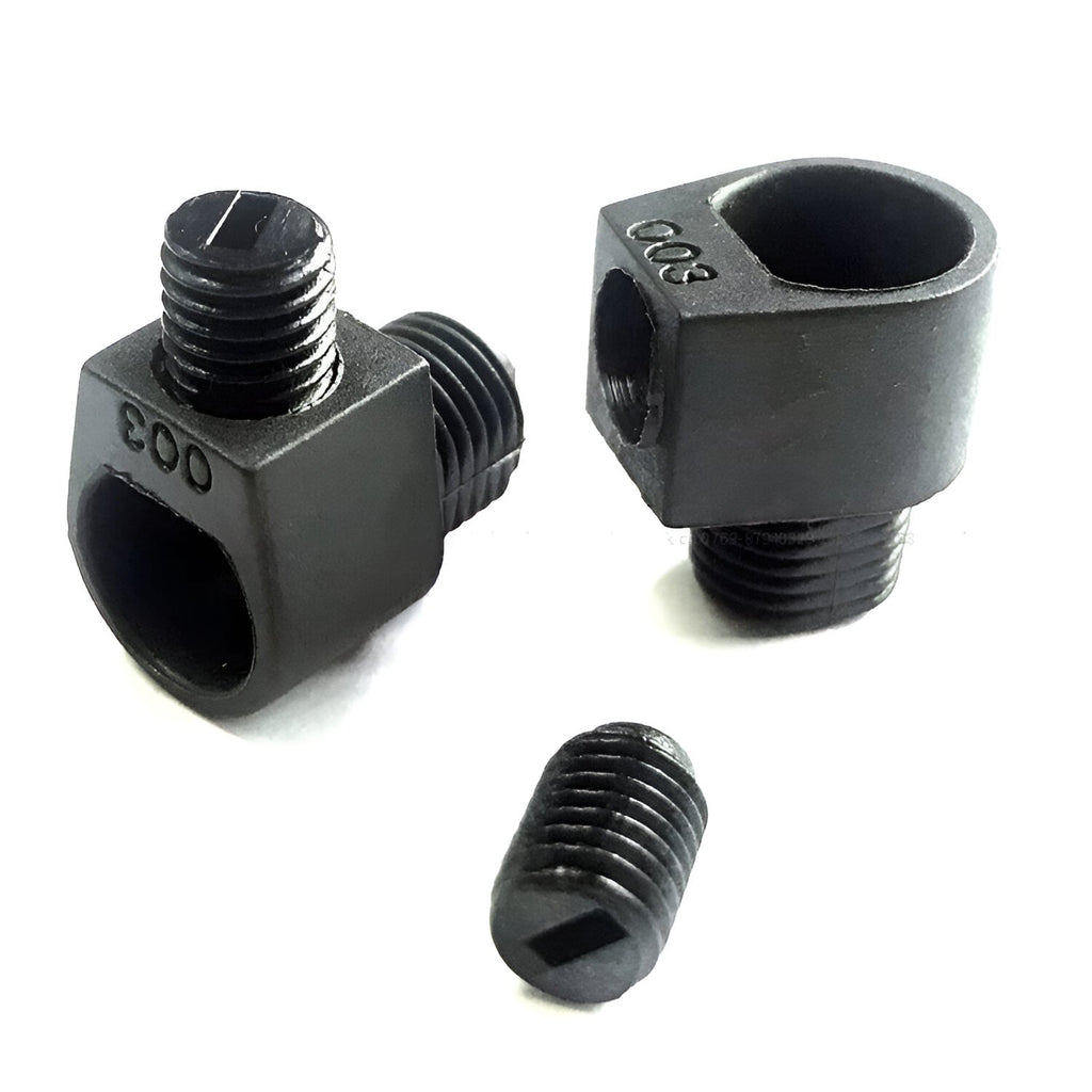 Pack of 5 M10 L-Shape Cord Grip Plastic Caps with Locker Strain Relief- 6050