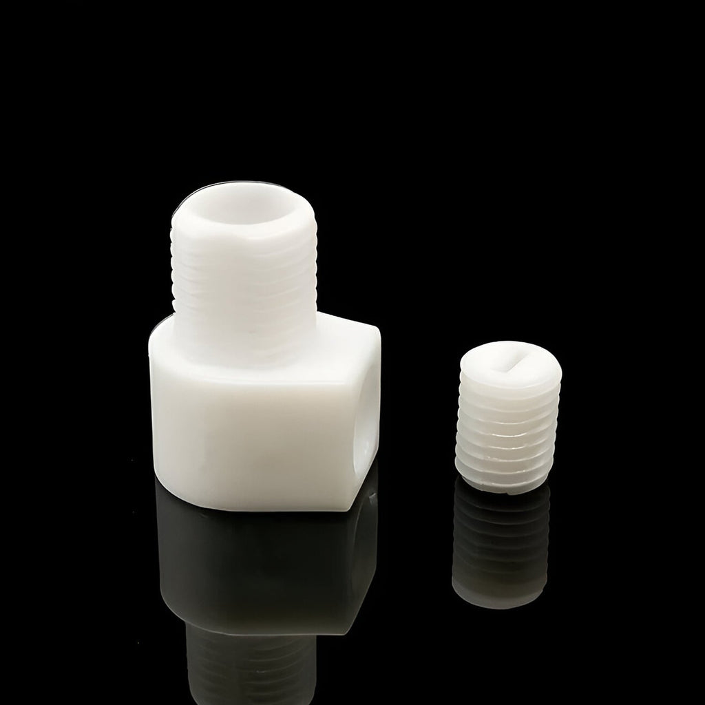 Pack of 5 M10 L-Shape Cord Grip Plastic Caps with Locker Strain Relief- 6050