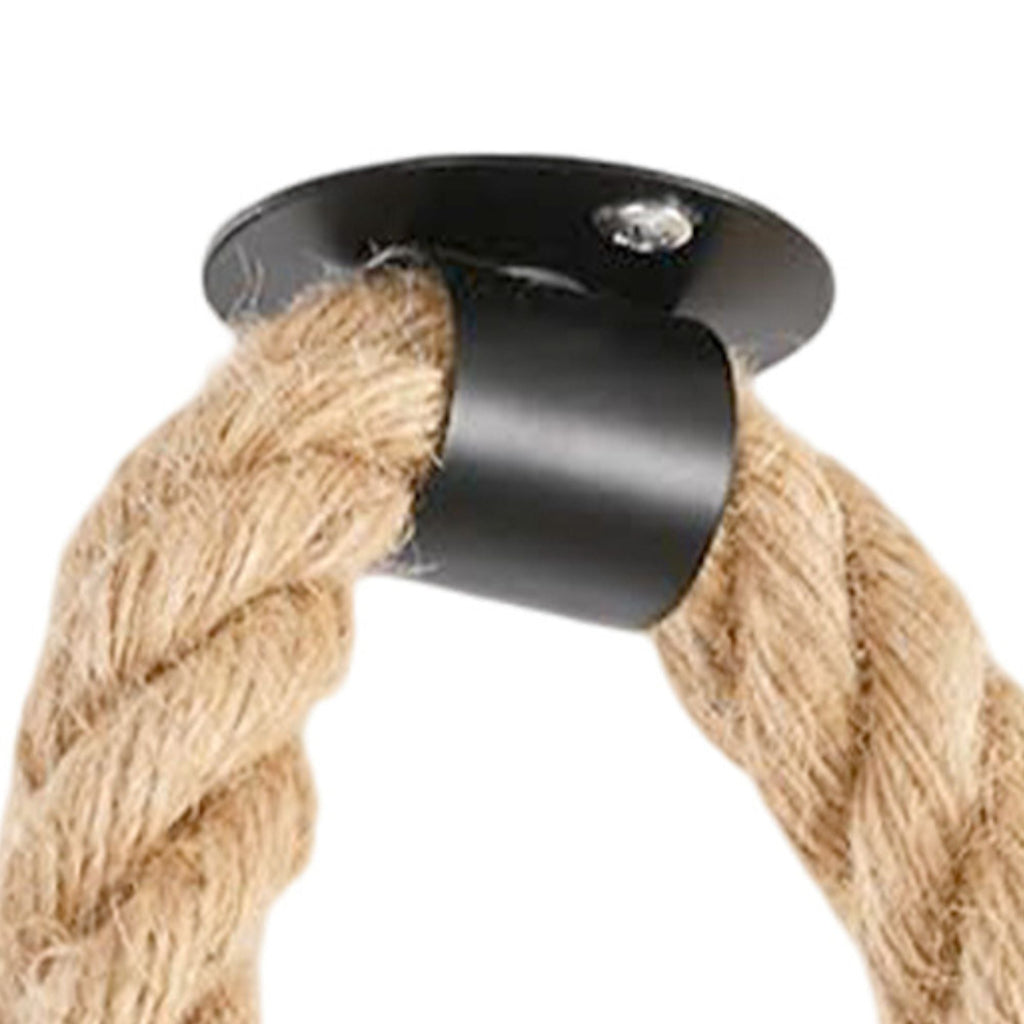 Hemp Pendant Metal Rope Support Ring Brackets - 6135