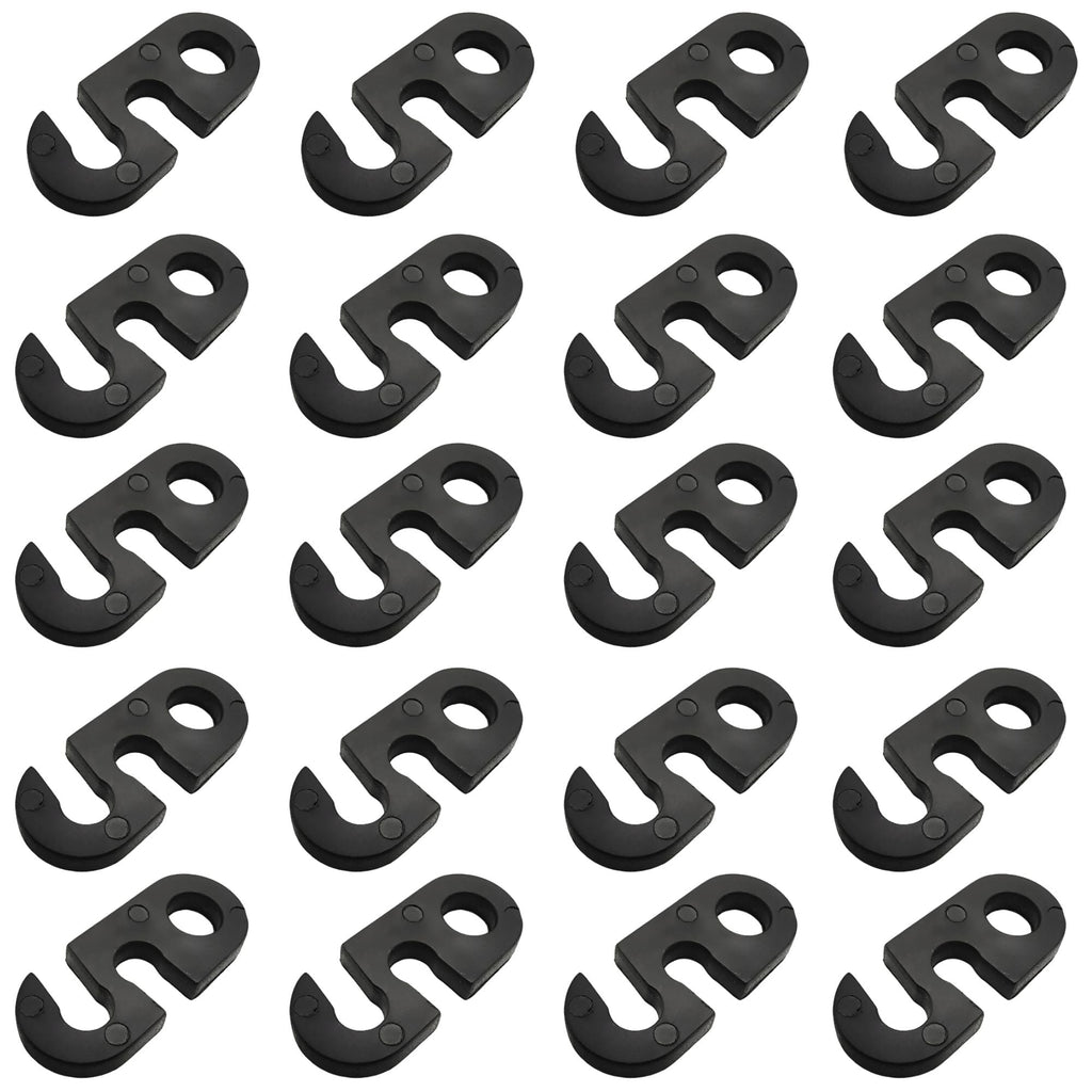 Pendant Light Cord S shape Hook Plastic 2 Holes - 6057