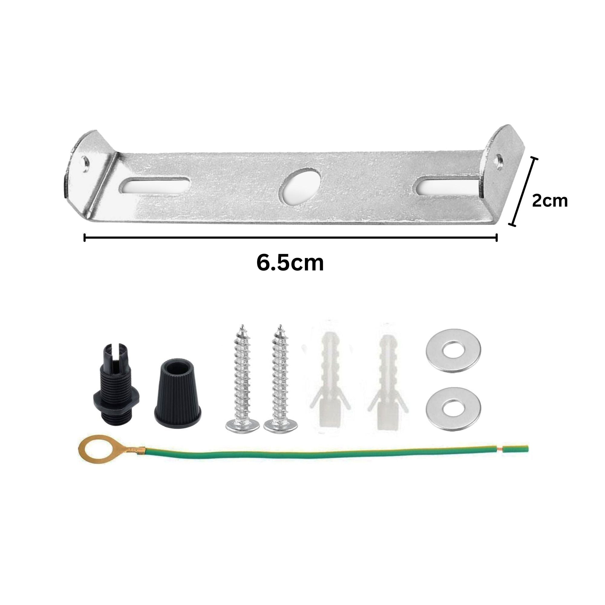 65mm Metal Ceiling Rose Strap Bracket Plate for Secure Light Fittings