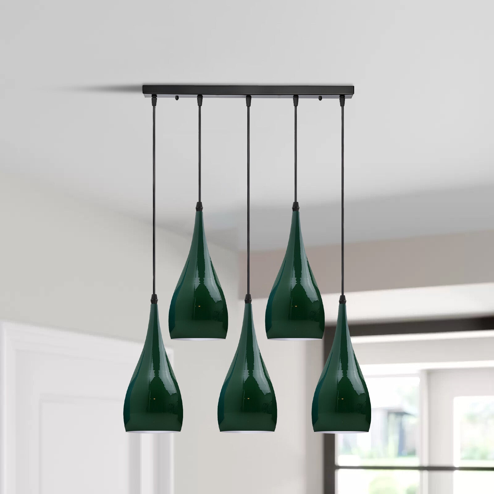 Vintage 5 Way Ceiling Pendant Light Industrial Hanging Suspended Lamp ~6107