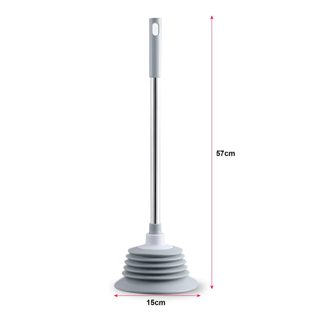 Heavy-Duty Toilet Plunger: Powerful Drain Unblocker for Sinks, Showers, Bathtubs