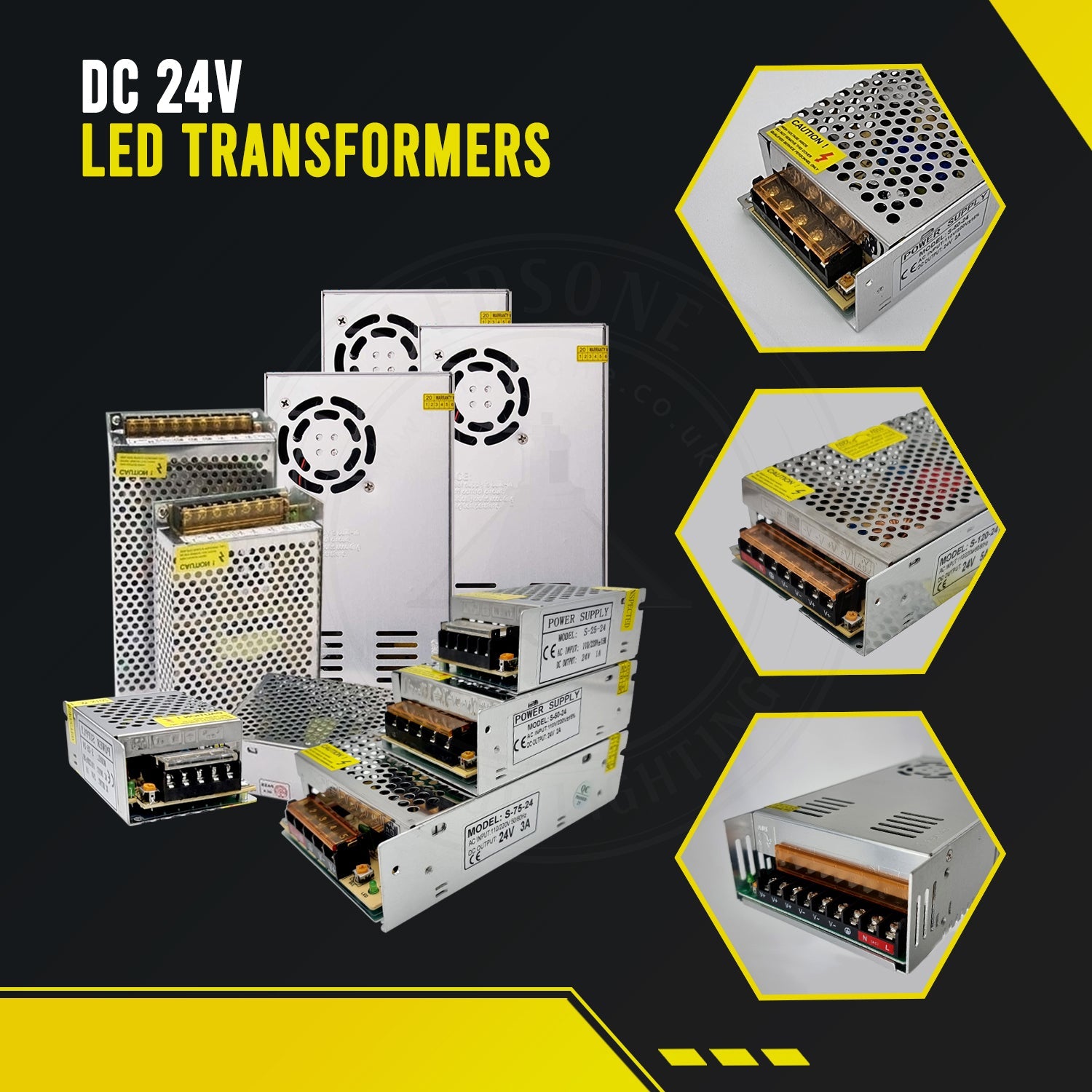 480W 24V IP20 Universal Regulated Switching LED Power Supply