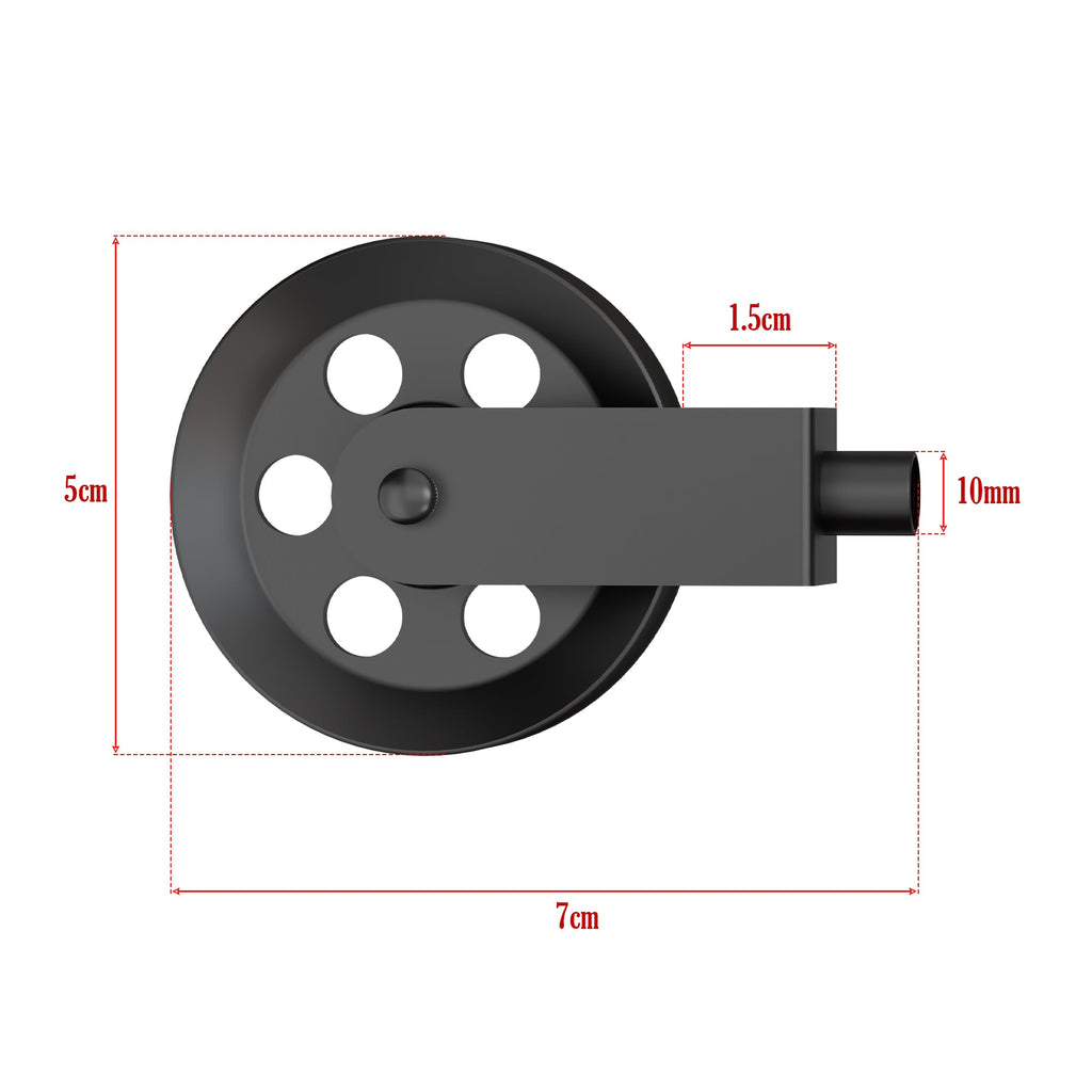 Adjustable Industrial Black Metal Pendant Light Pulley System for Cable Management
