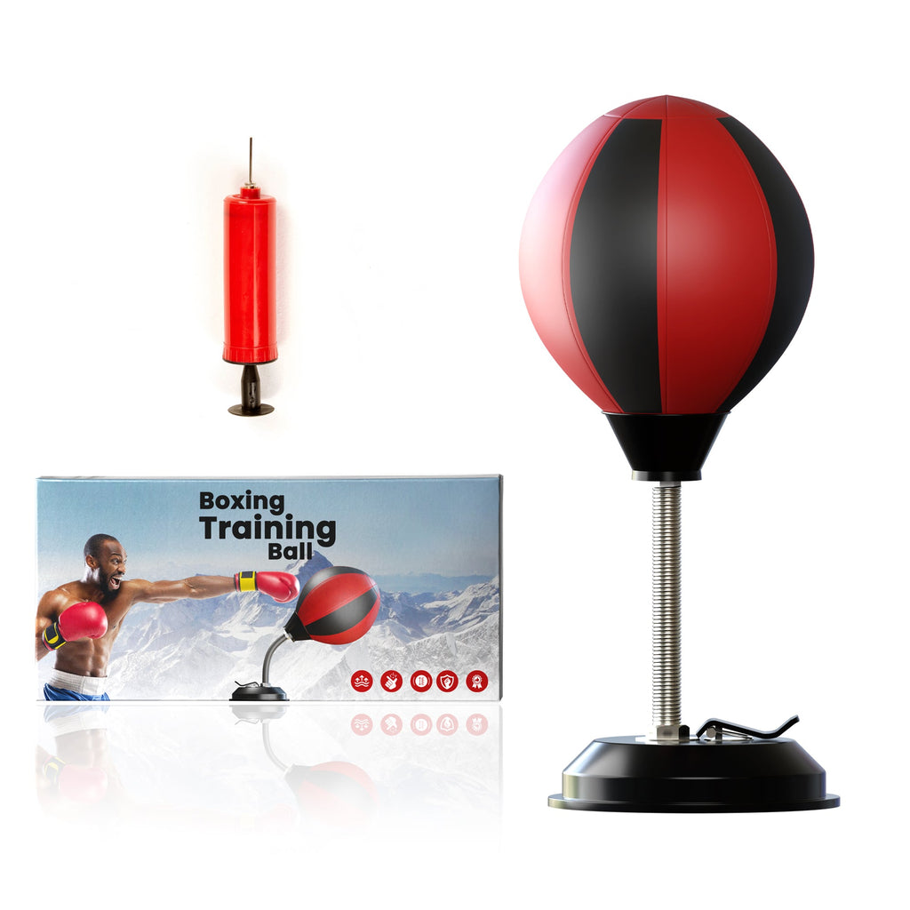 Compact Desktop Punching Ball Boxing Bag: Suction Cup Stress Relief Fun