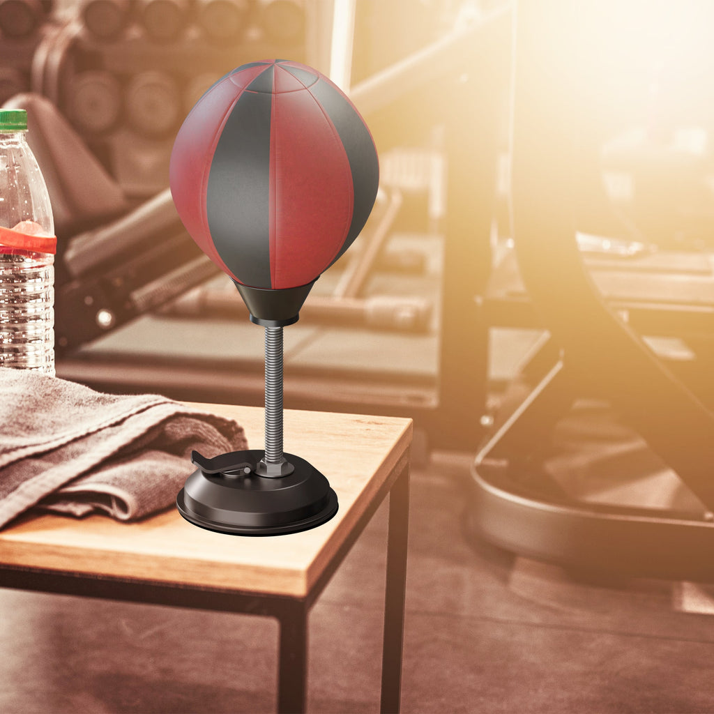 Compact Desktop Punching Ball Boxing Bag: Suction Cup Stress Relief Fun