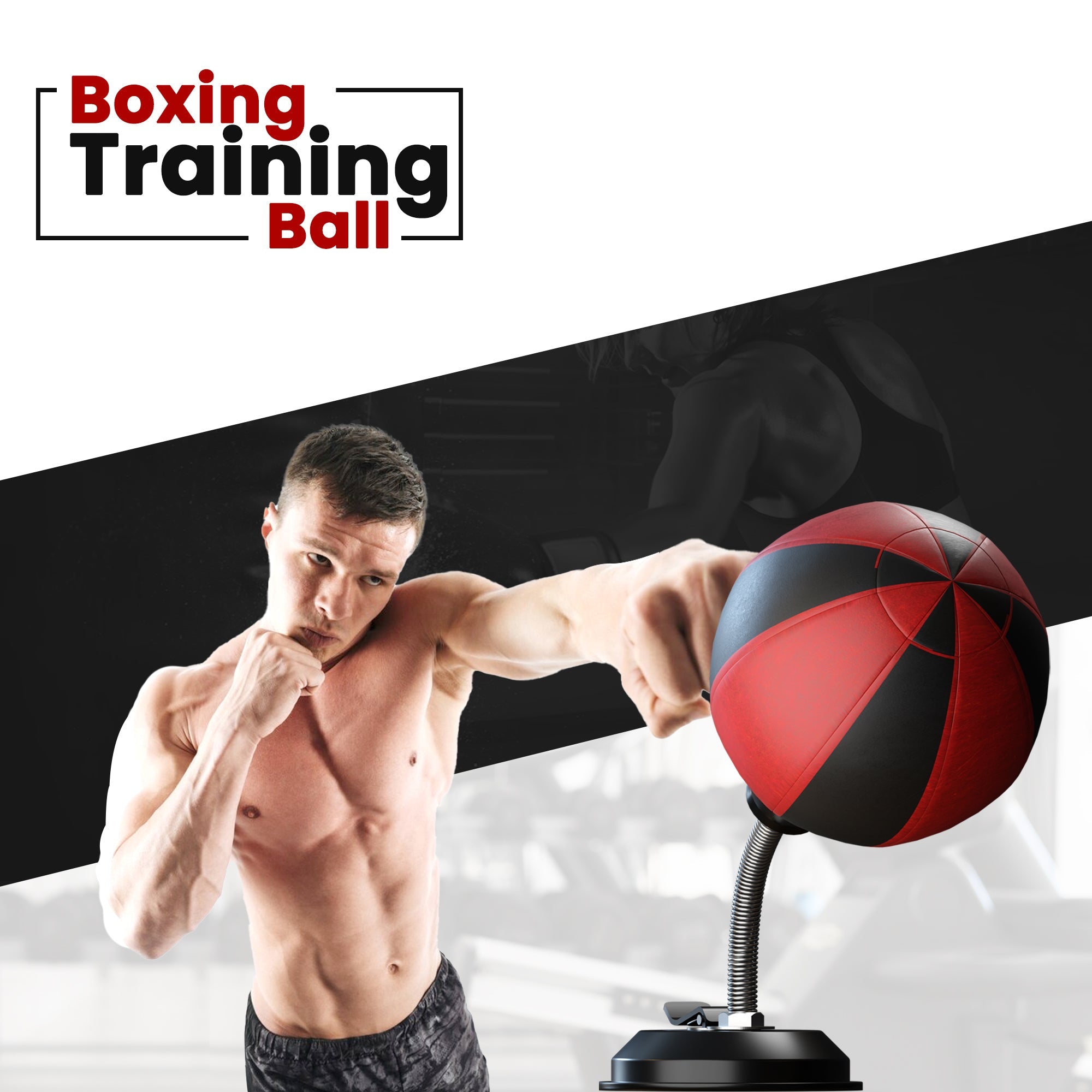 Compact Desktop Punching Ball Boxing Bag: Suction Cup Stress Relief Fun
