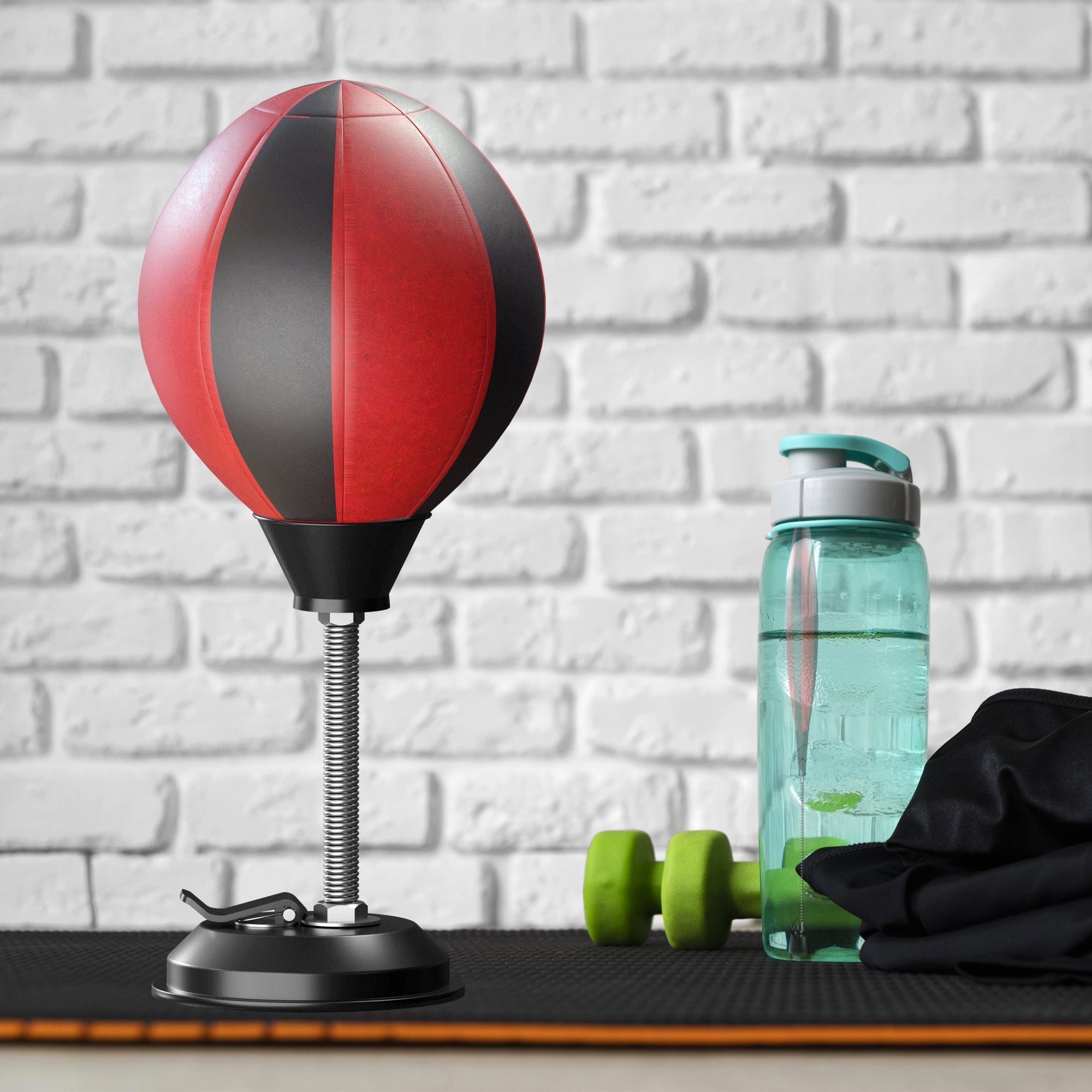 Compact Desktop Punching Ball Boxing Bag: Suction Cup Stress Relief Fun