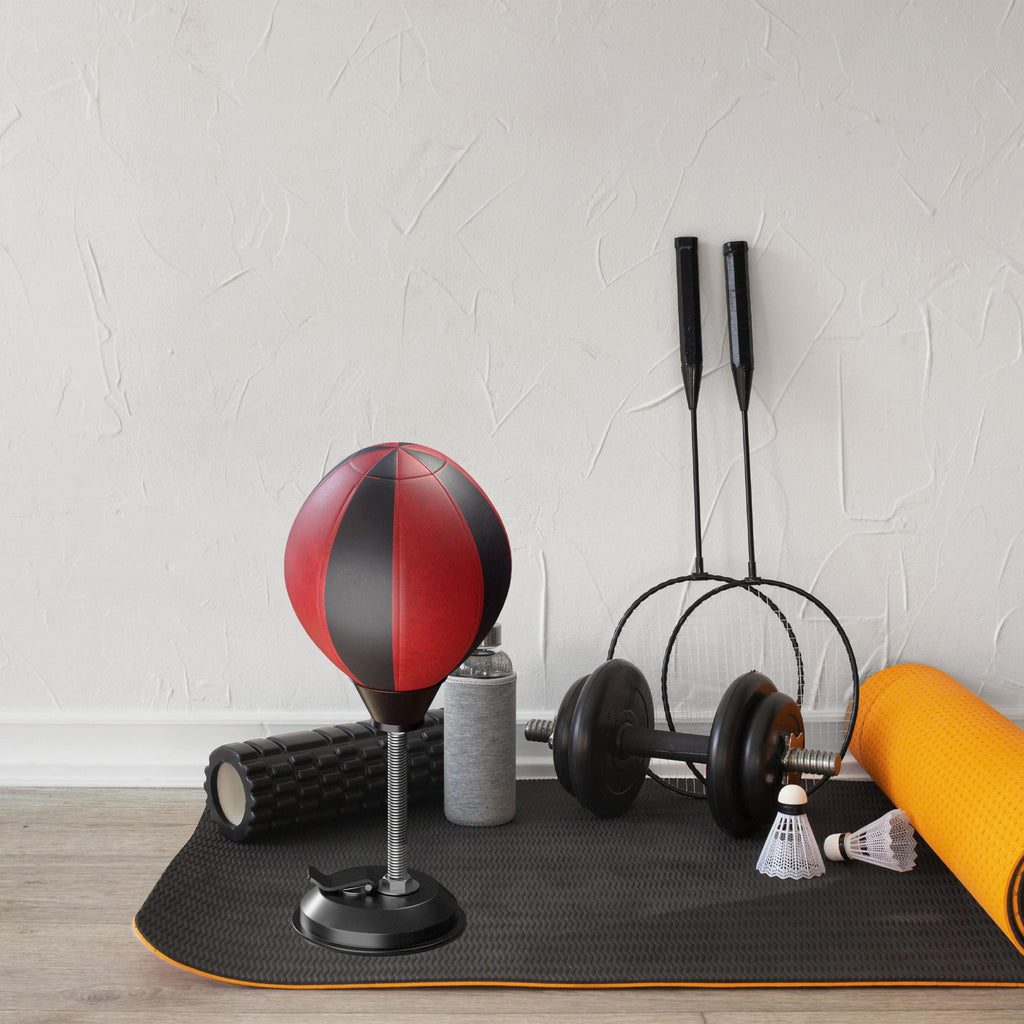 Compact Desktop Punching Ball Boxing Bag: Suction Cup Stress Relief Fun