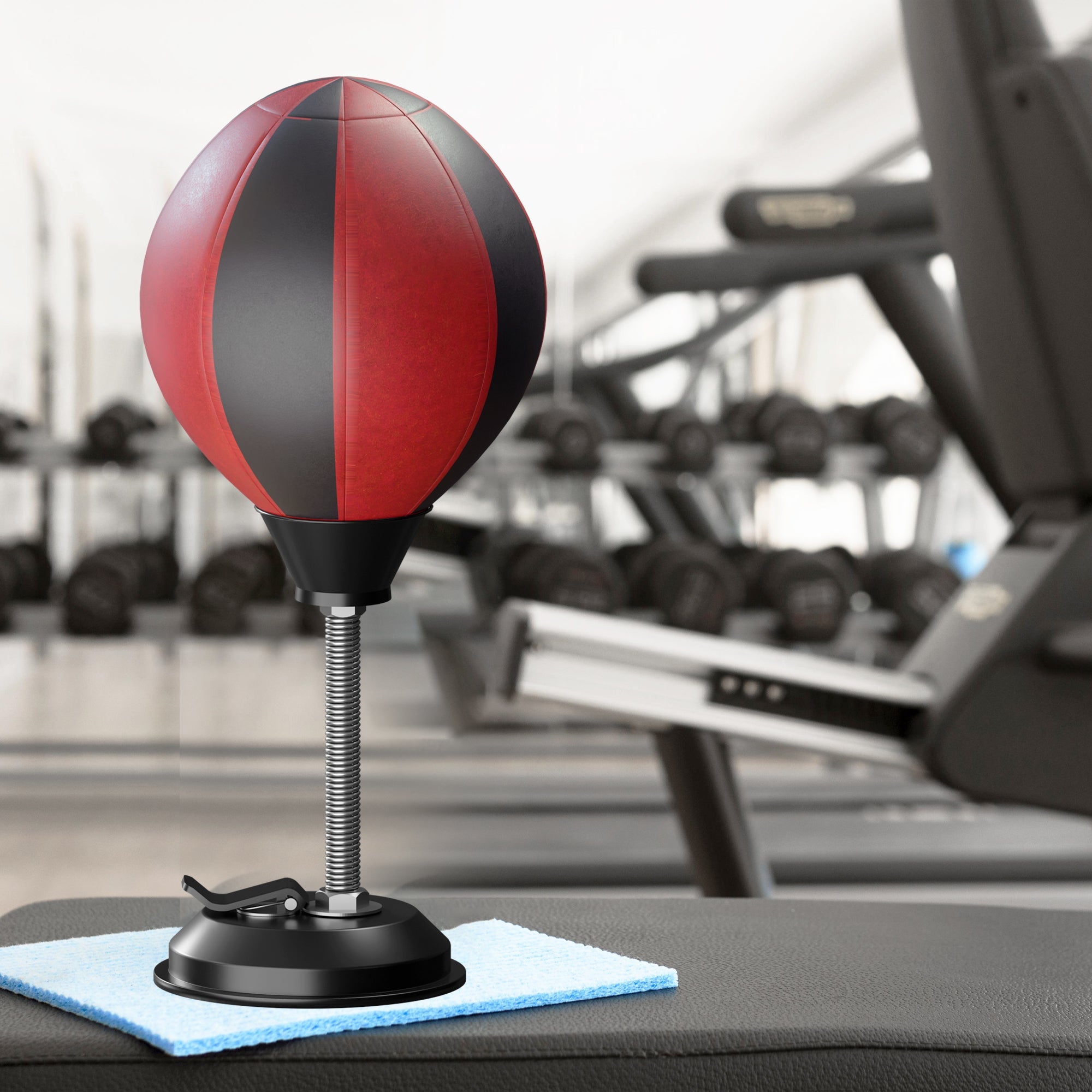 Compact Desktop Punching Ball Boxing Bag: Suction Cup Stress Relief Fun