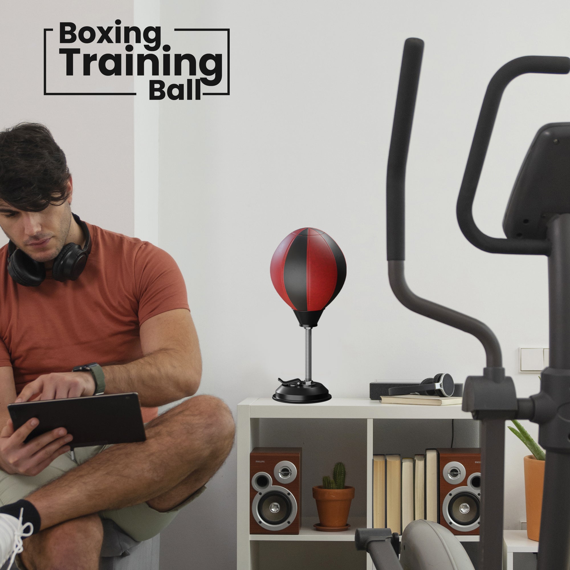 Compact Desktop Punching Ball Boxing Bag: Suction Cup Stress Relief Fun