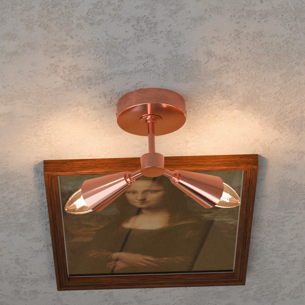 Modern LED Cone Wall Sconce Light Fixture with Adjustable E14 Lamp for Decor