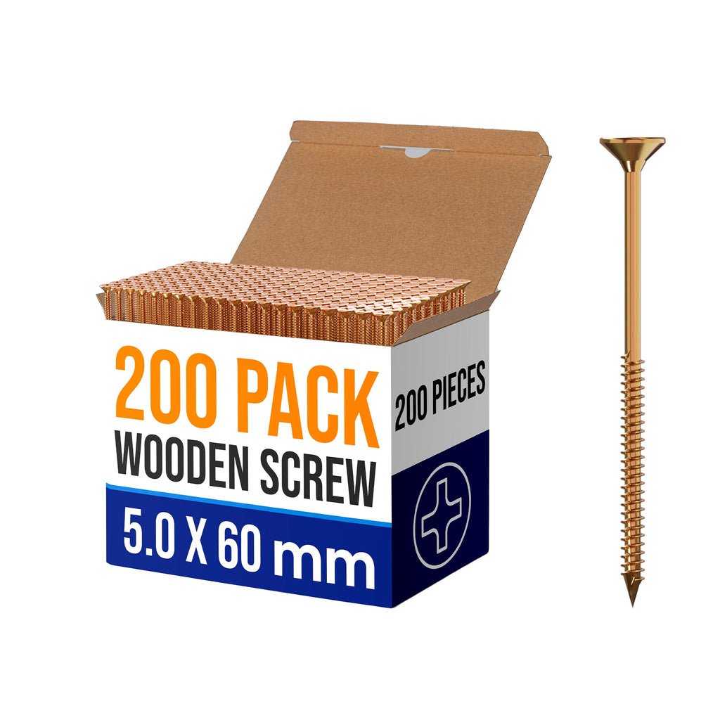 Premium Flat Head Self-Tapping Wood Screws for Durable Woodworking & DIY Projects