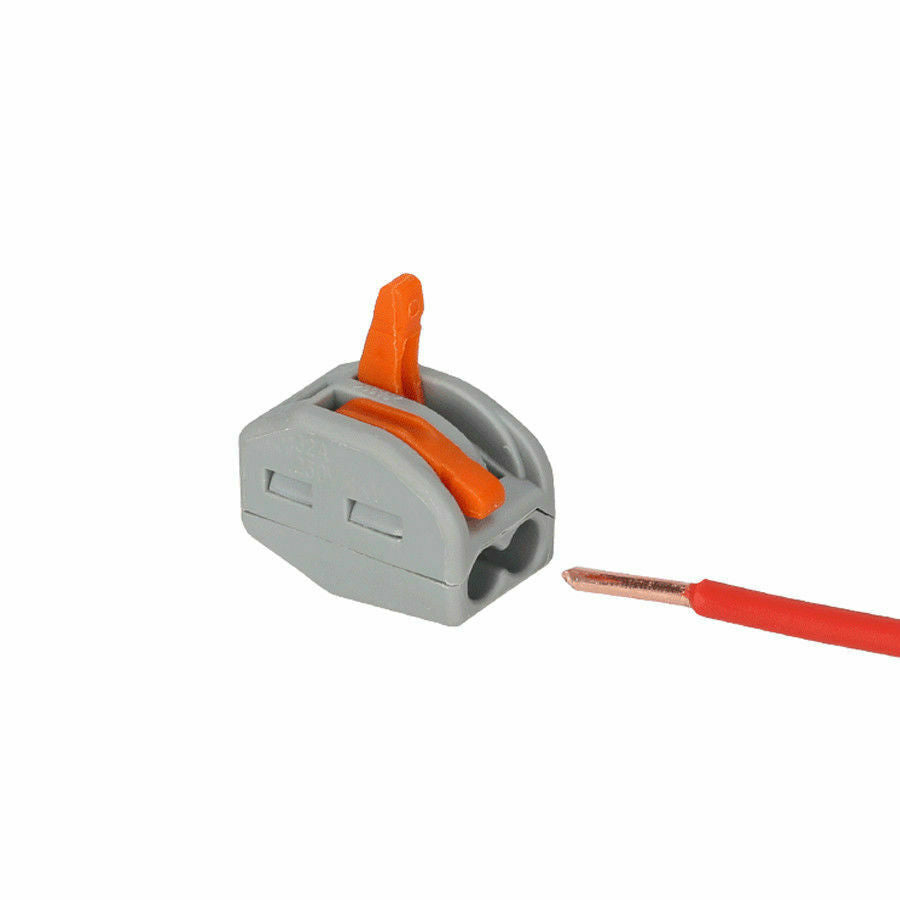 Reusable Spring Lever Electrical Wire Connectors, 2/3/5 Way, Quick Push-In Terminal Block
