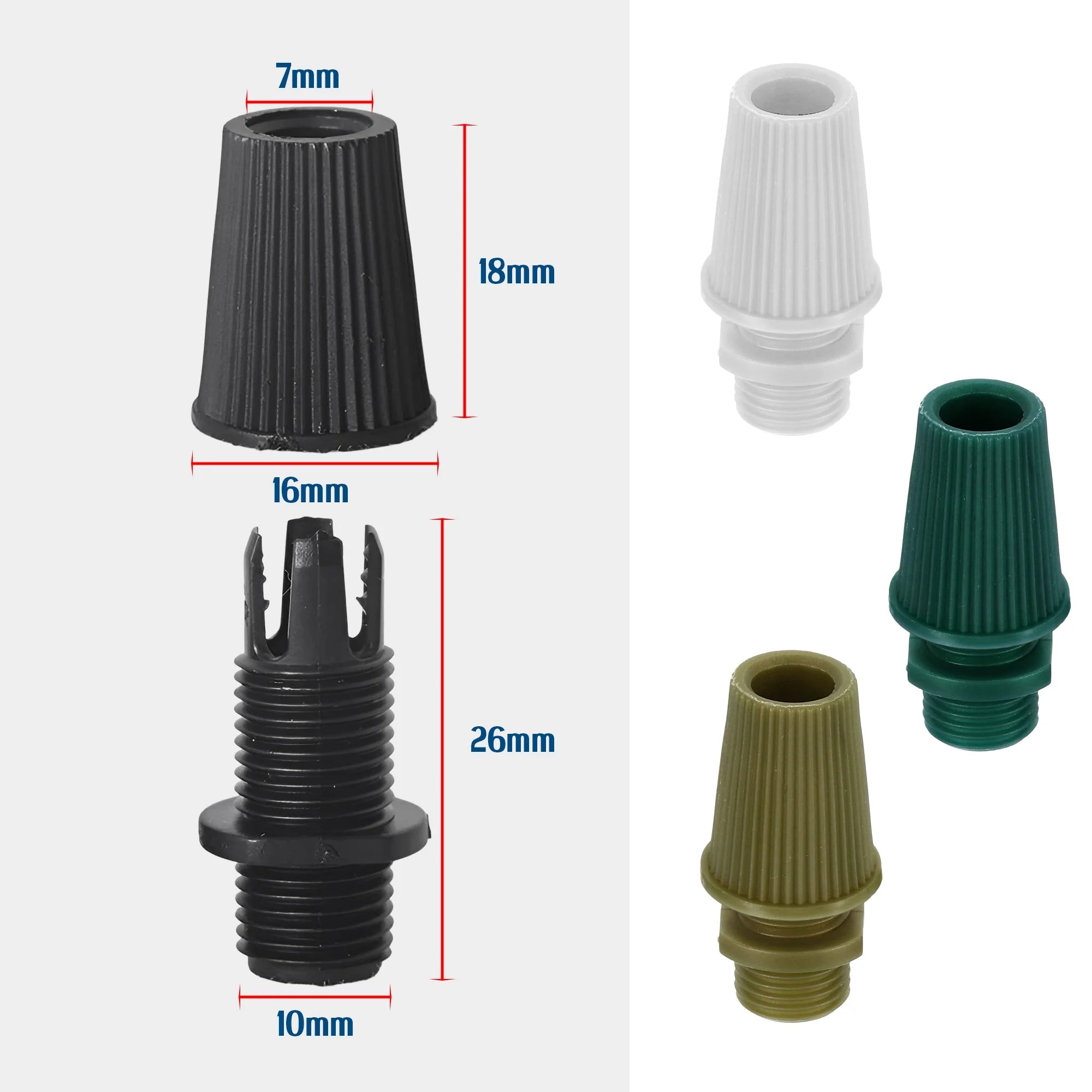 Versatile Durable Plastic 10mm Male Thread Cord Grips for Pendant Cables