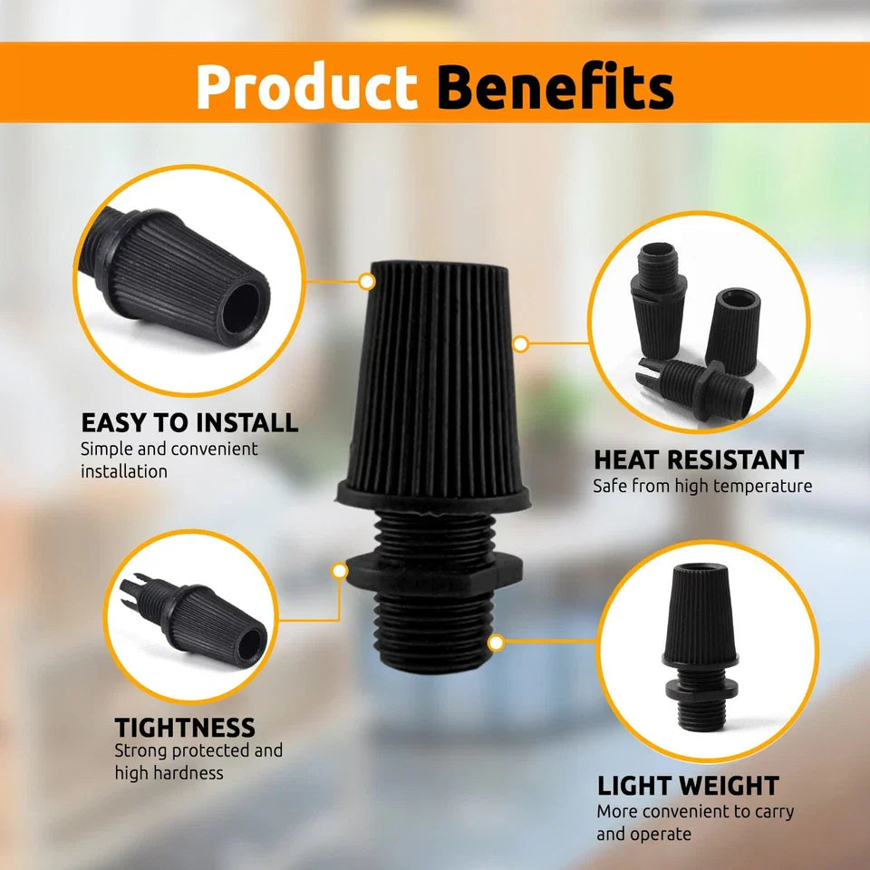 Versatile Durable Plastic 10mm Male Thread Cord Grips for Pendant Cables