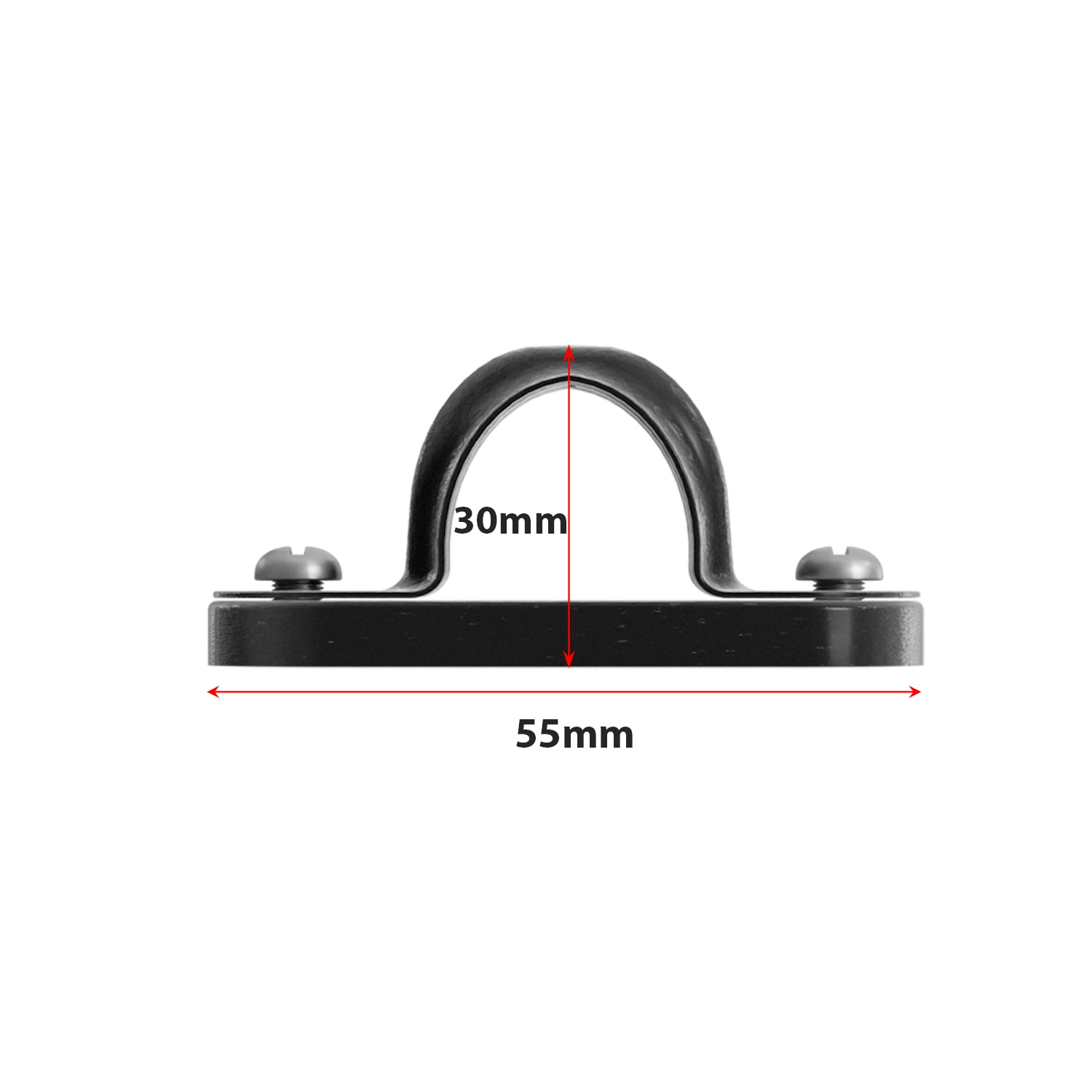 20mm Metal Conduit Distance Saddle Clip for Pipe Installation, Black & Silver