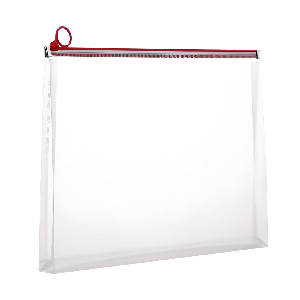Clear Zipper Document Storage Bag: Waterproof, Durable, Portable File Organizer