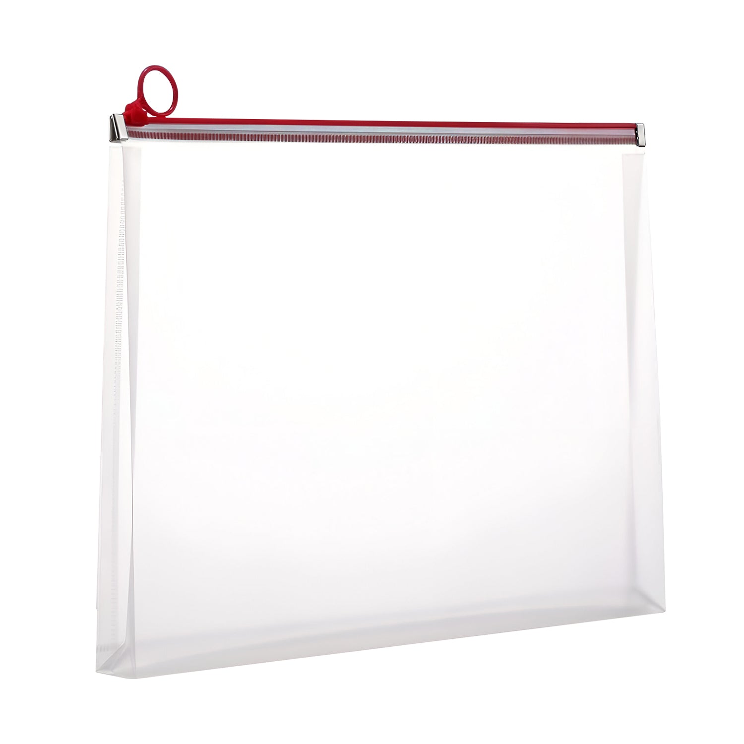Durable Plastic Zippered Document Storage Bag - Waterproof, Portable, Multi-Size Folder Pouch