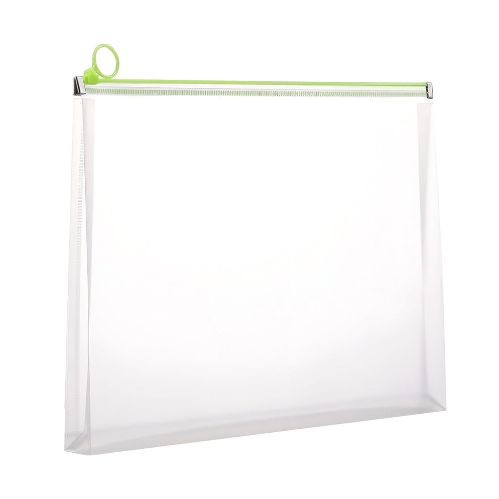 Clear Zipper Document Storage Bag: Waterproof, Durable, Portable File Organizer