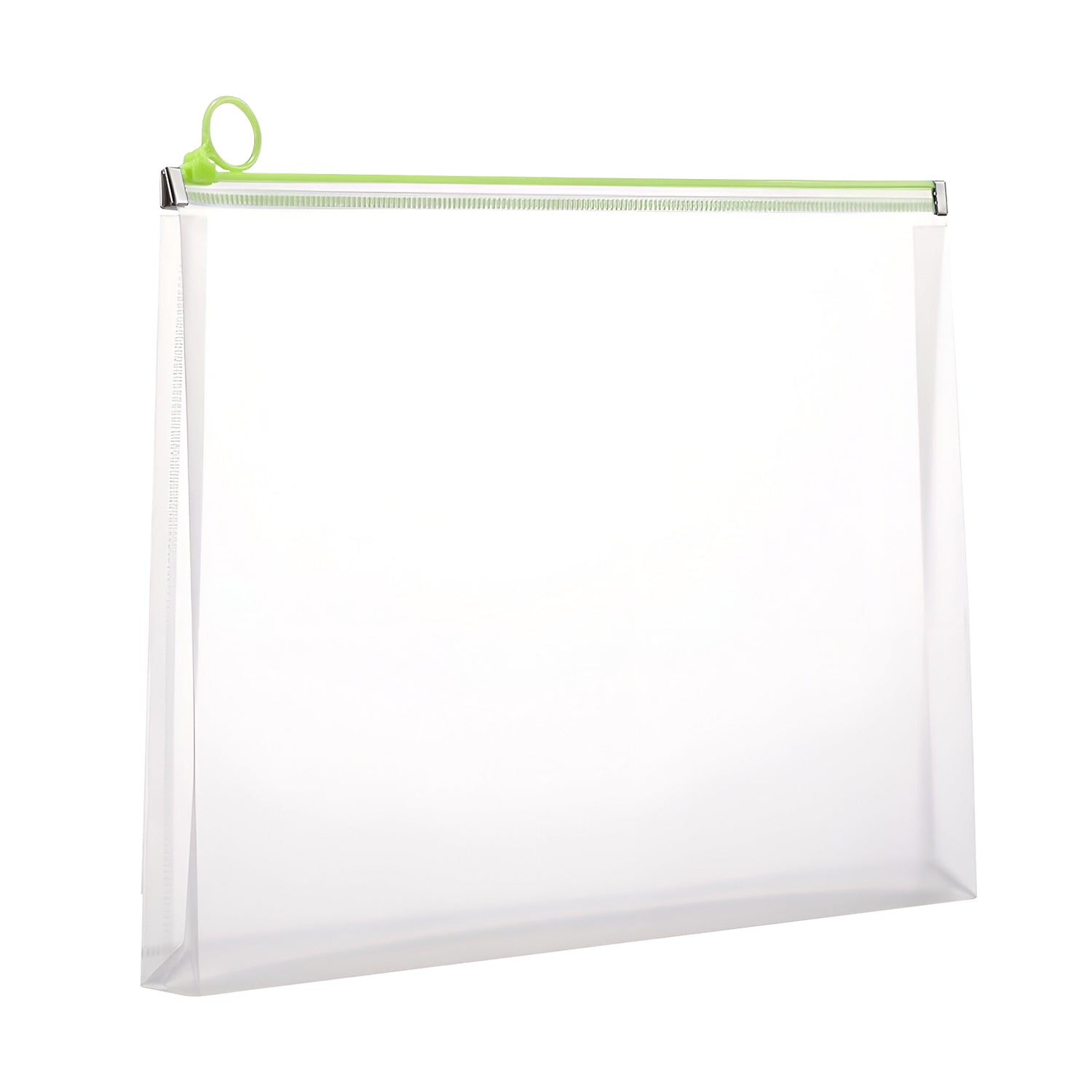 Durable Plastic Zippered Document Storage Bag - Waterproof, Portable, Multi-Size Folder Pouch