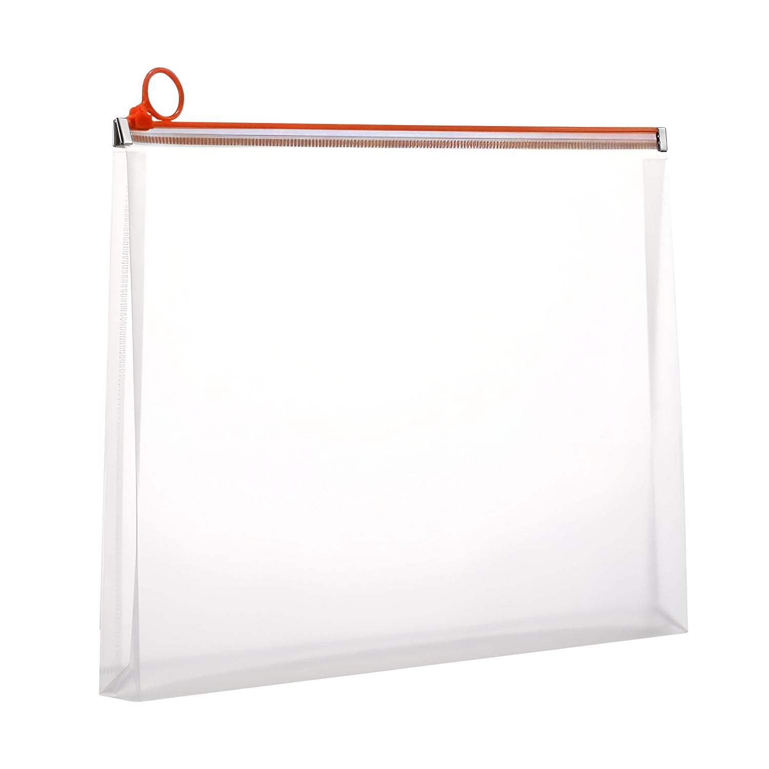 Durable Plastic Zippered Document Storage Bag - Waterproof, Portable, Multi-Size Folder Pouch