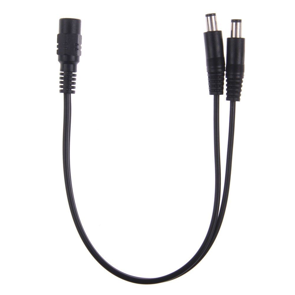 CCTV DC Power Splitter Cable 2.1mm Female to Male Adapter