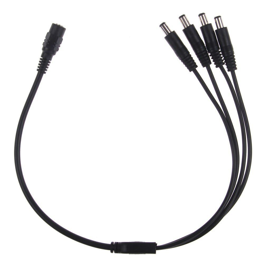 CCTV DC Power Splitter Cable 2.1mm Female to Male Adapter