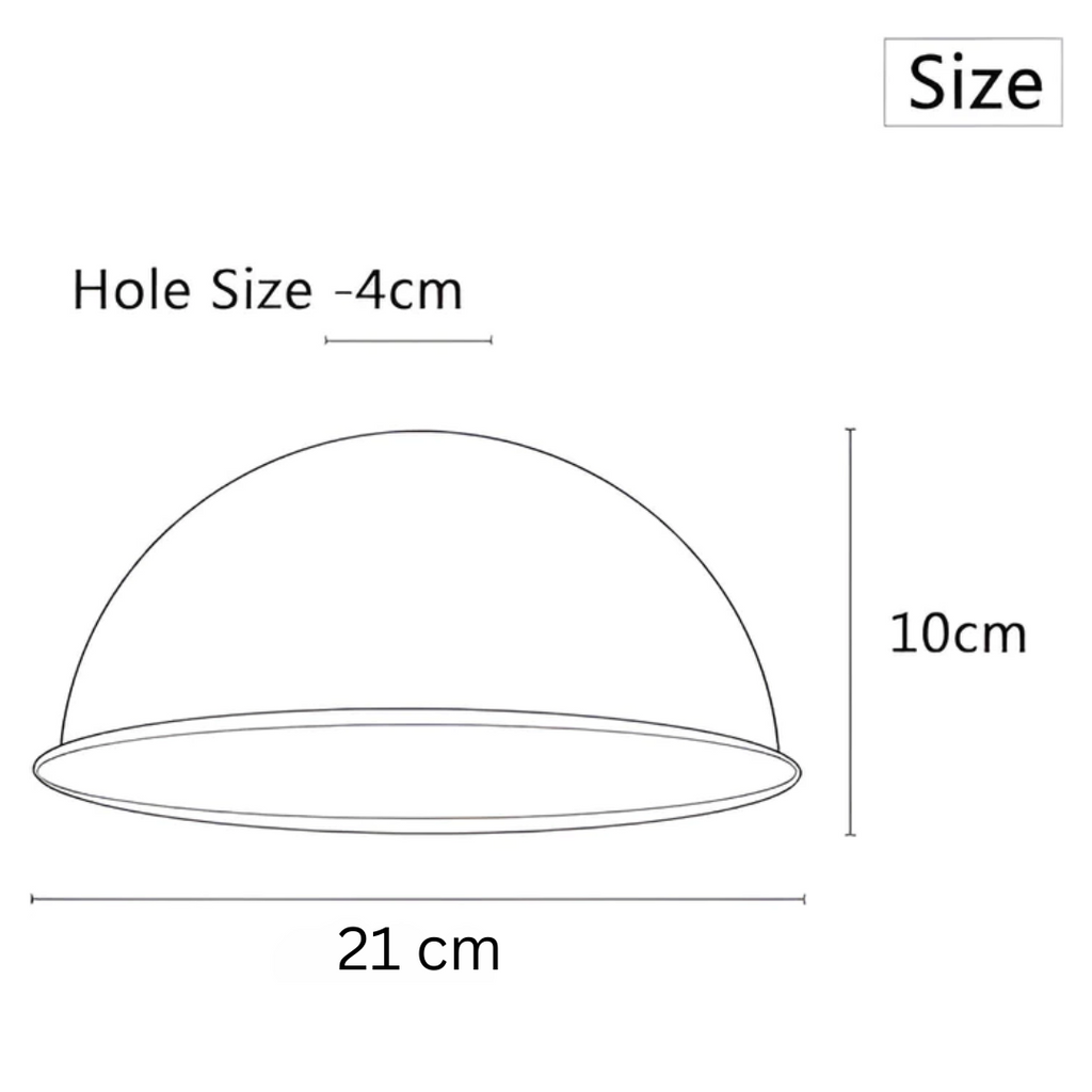 21cm Industrial Metal Dome Easy Fit Light Shade with Reducer Plate