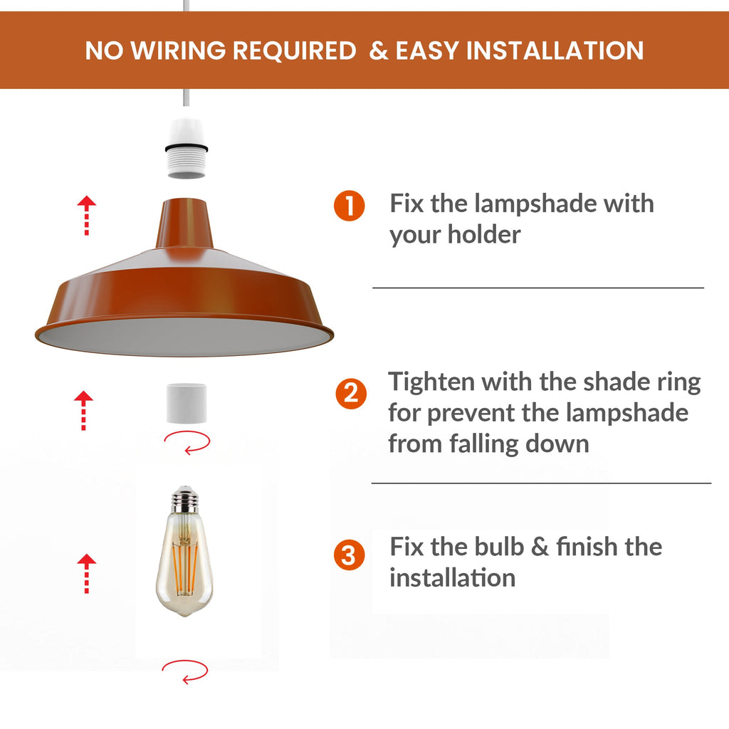 Pluto Metal Ceiling Pendant Light Shade Fitting for Modern Home Decor