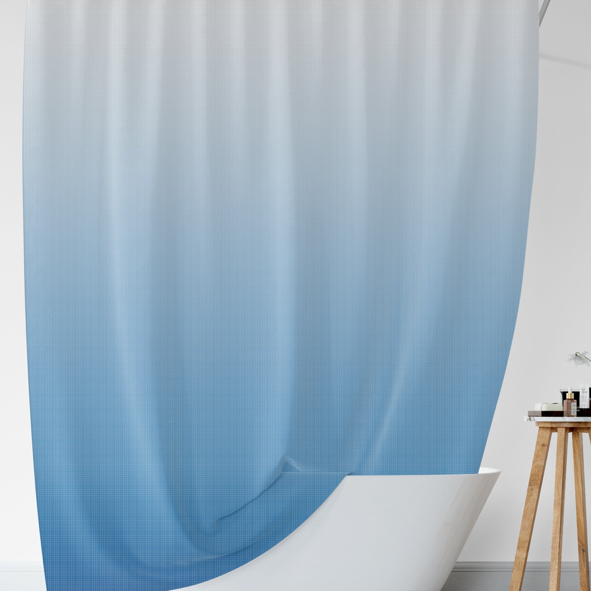 Floral Mildew Resistant Shower Curtain, Waterproof EVA Bathroom Fabric, Durable Easy Clean