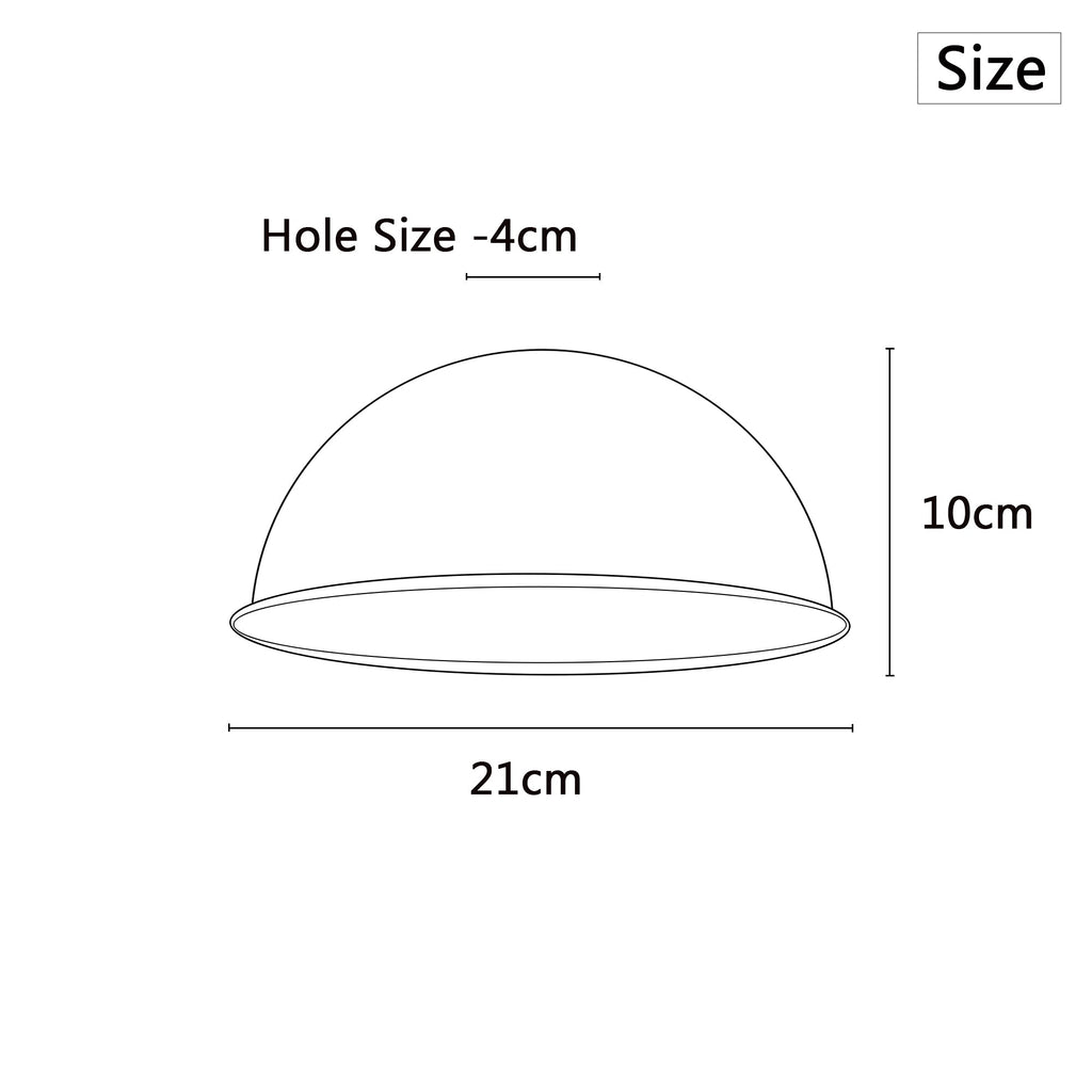 Vintage Easy Fit Metal Dome Lamp Shade Refurbished Light Shade for Home