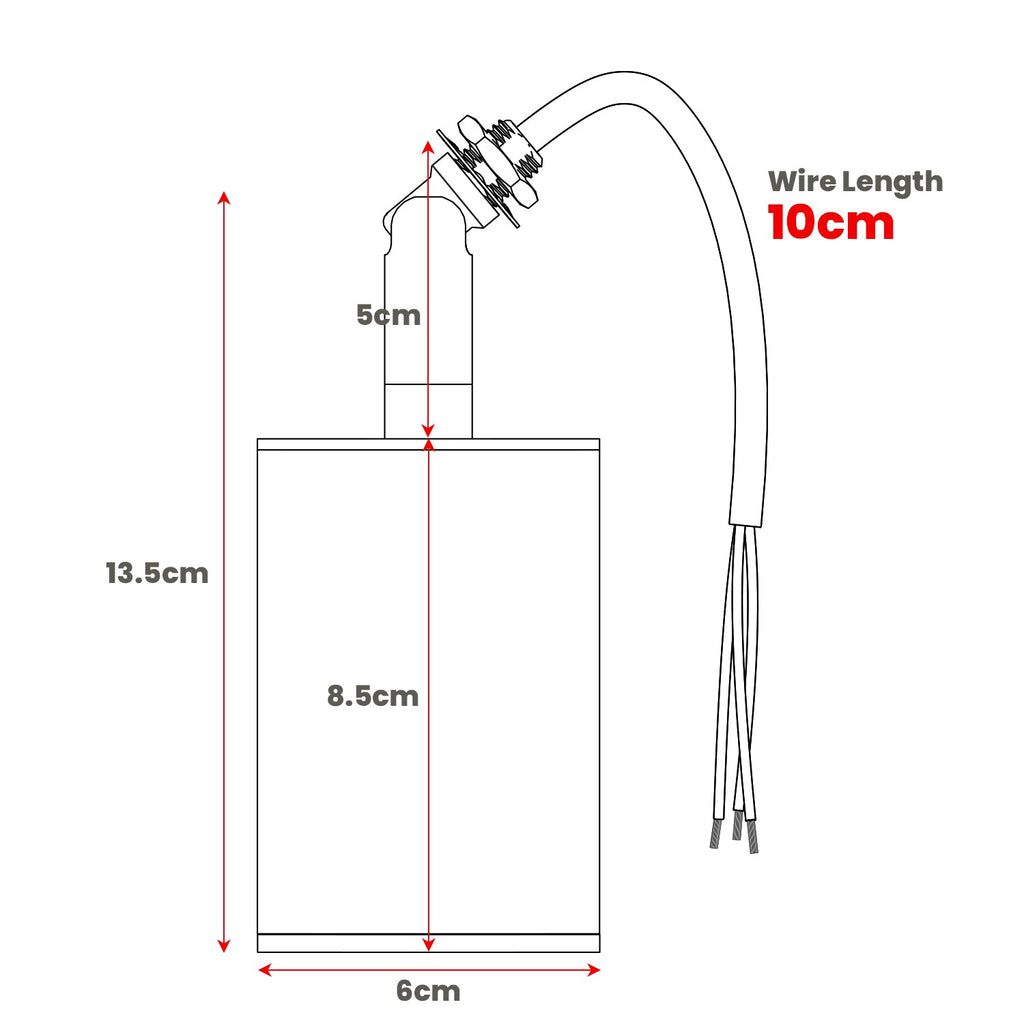 Adjustable Cylinder GU10 Ceiling Spotlight for Conduit Lighting Systems, Metal Design