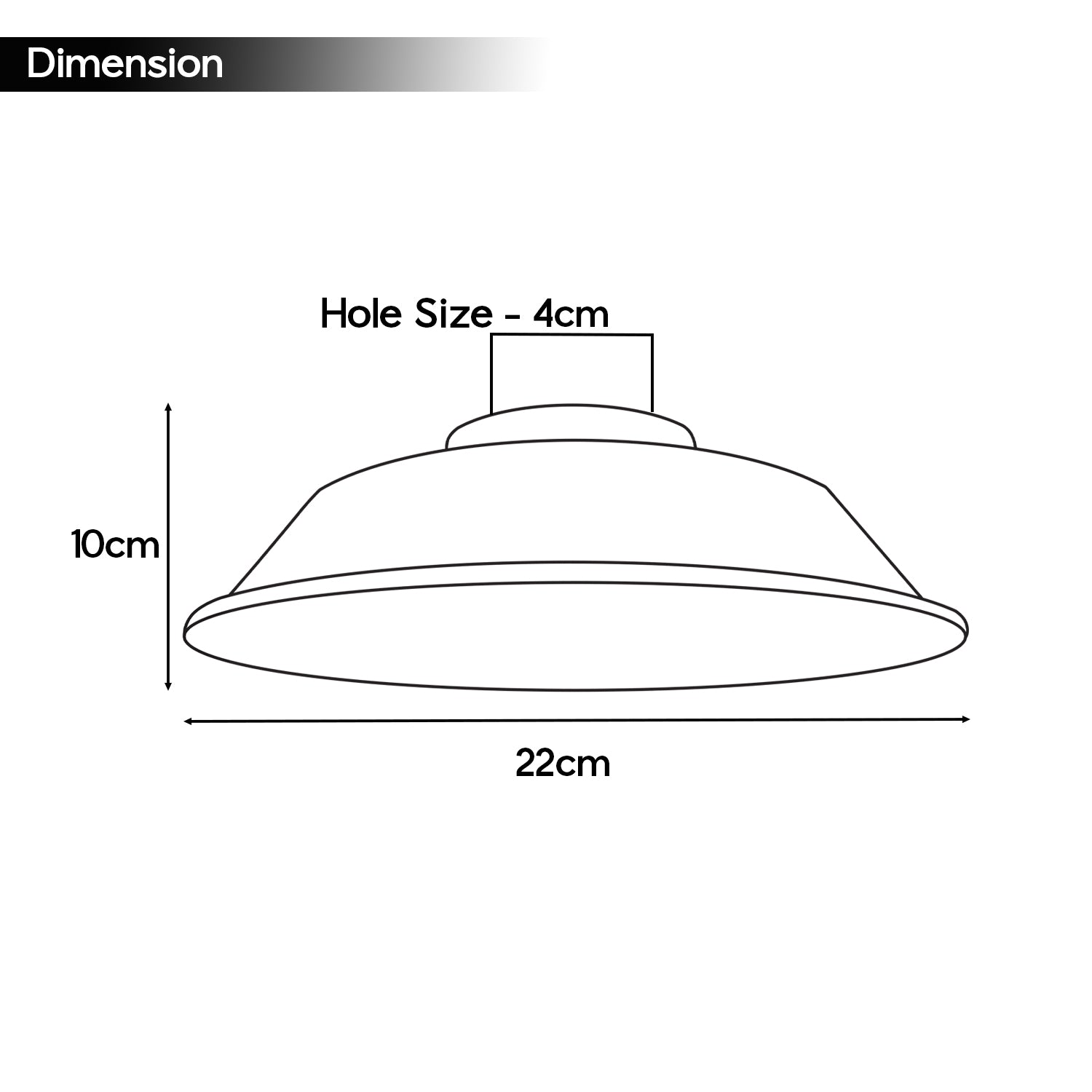 2-Pack Industrial Curvy Metal Easy-Fit Lamp Shades with Reducer Plate