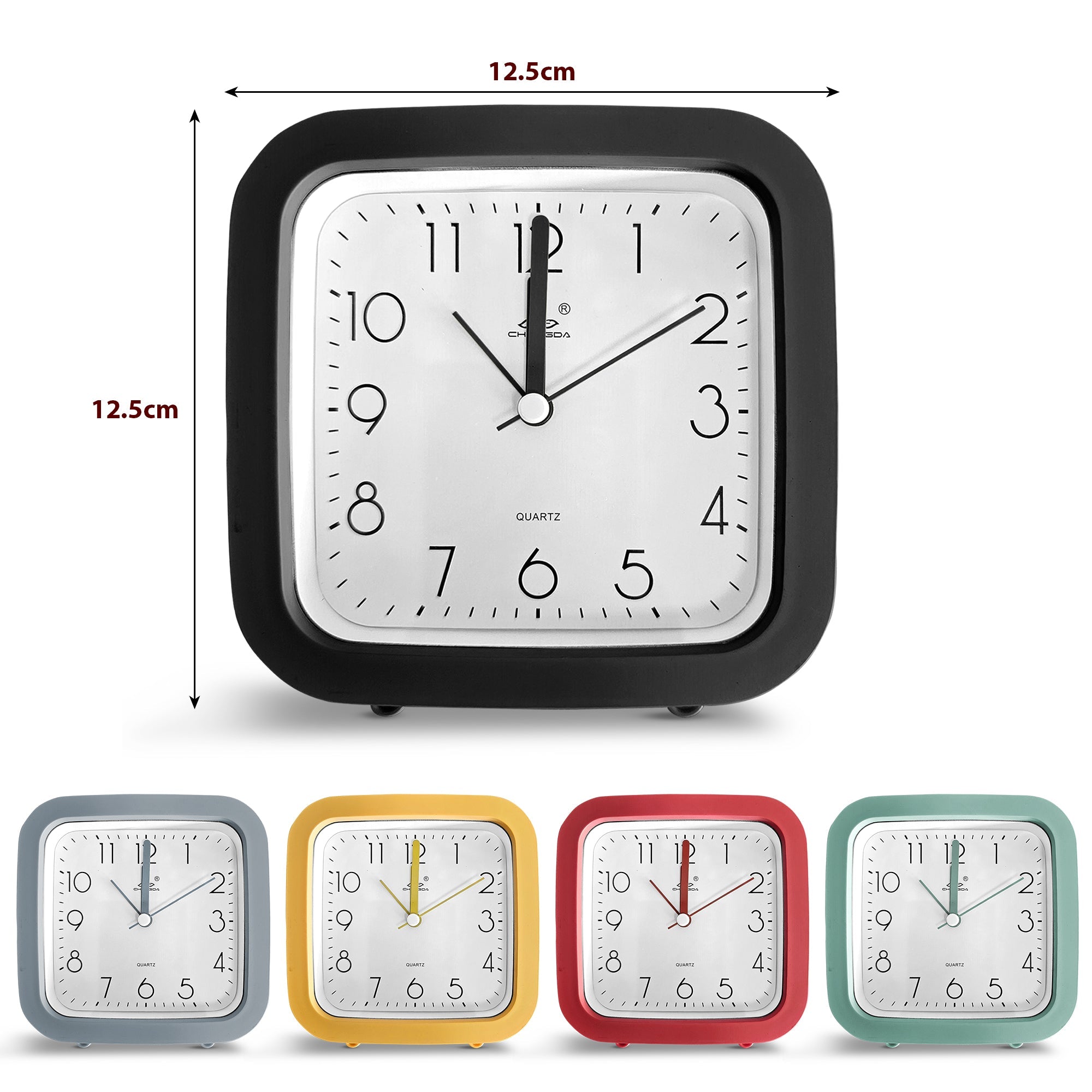 Small Alarm Analog Clocks for Students & Children (Bedside, Cute Design) ~5234