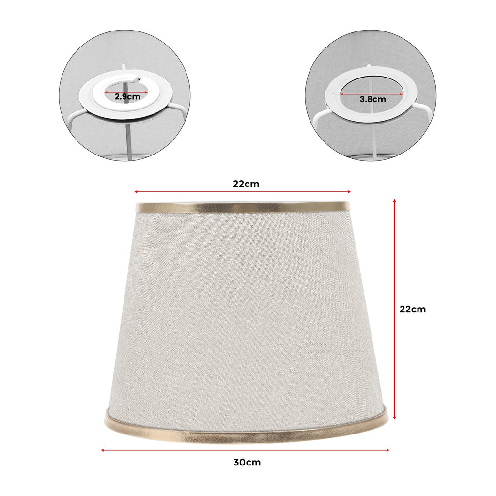 Modern Linen Coolie Ceiling Lampshade for Bedroom & Office - Stylish Lighting