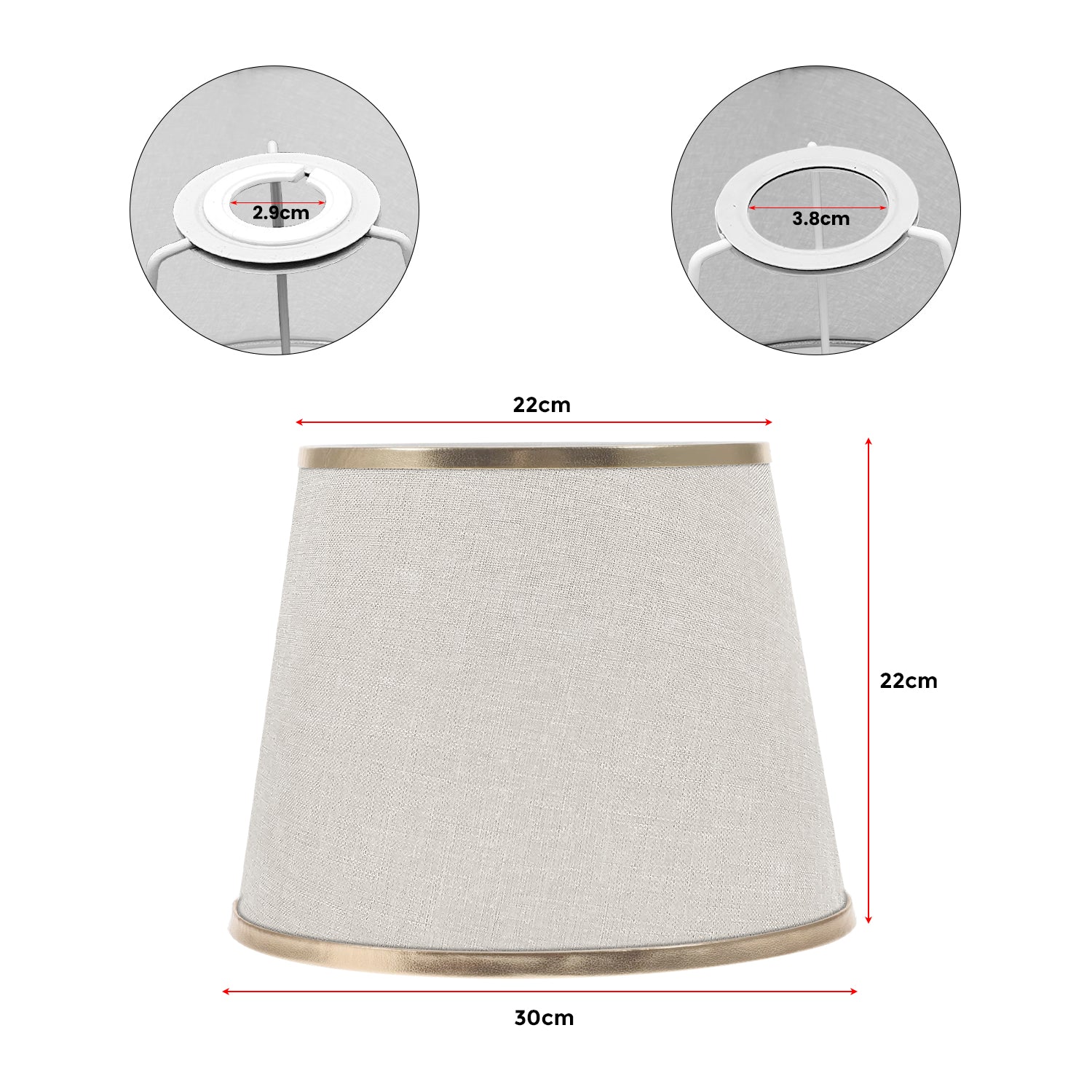 Modern Linen Coolie Ceiling Lampshade for Bedroom & Office - Stylish Lighting