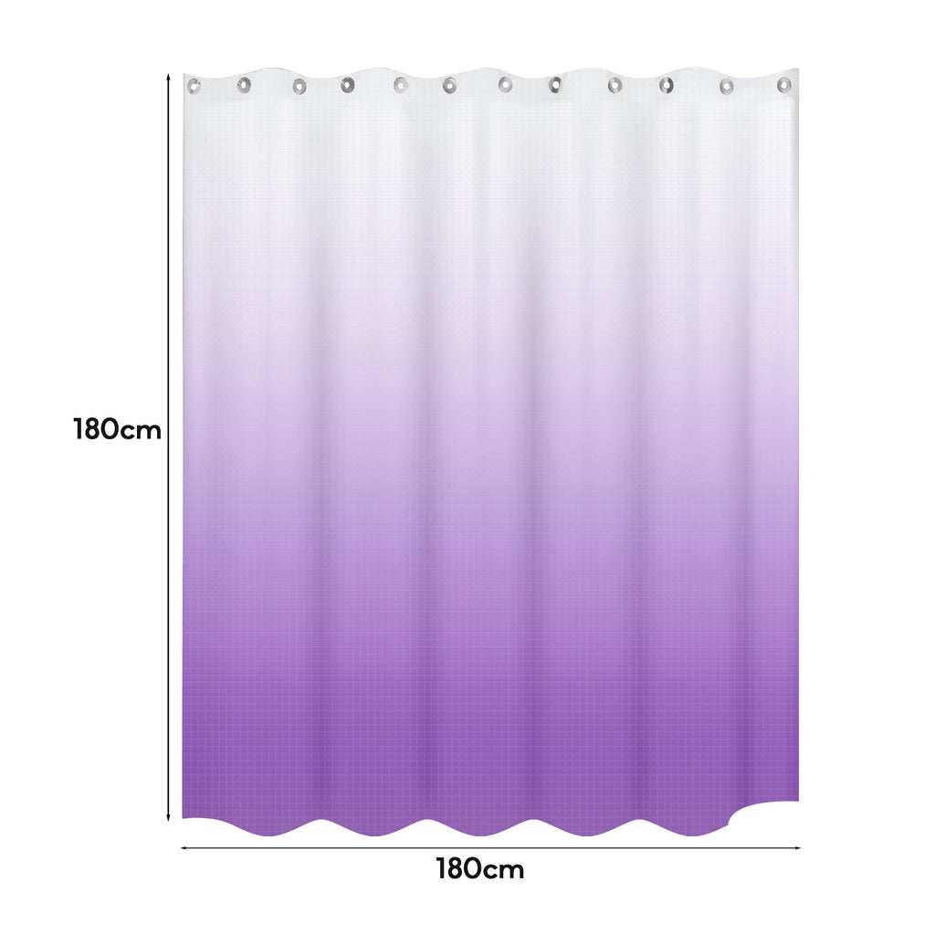 Floral Mildew Resistant Shower Curtain, Waterproof EVA Bathroom Fabric, Durable Easy Clean